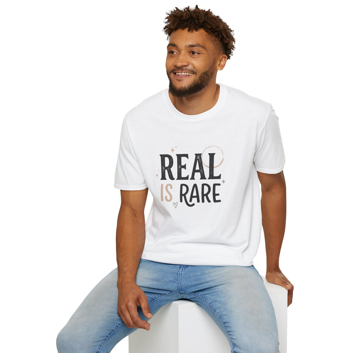 Real Is Rare Graphic Tee — Inspirational Casual Shirt