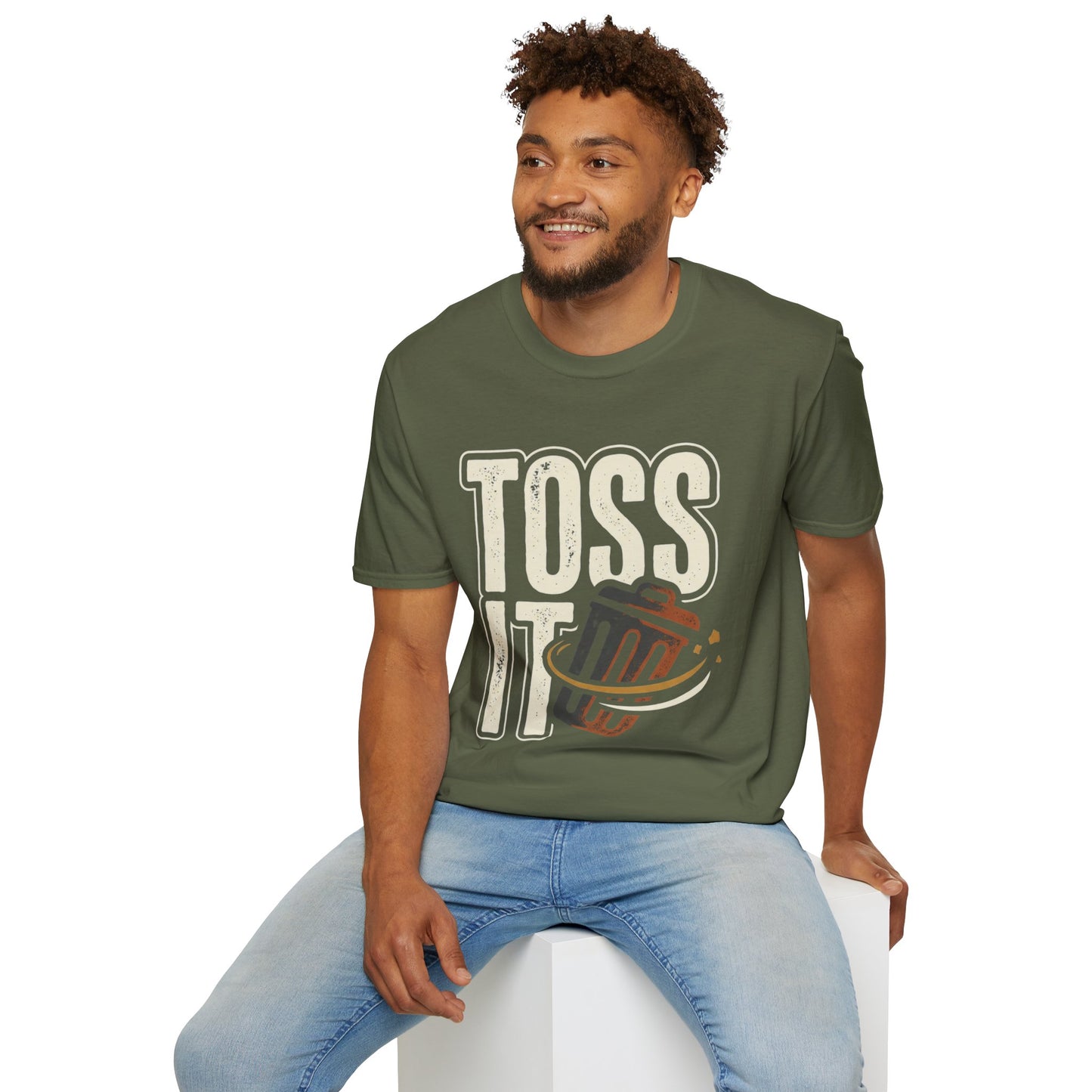 Toss It Graphic T‑Shirt — Casual Recycling / Trash Toss Tee