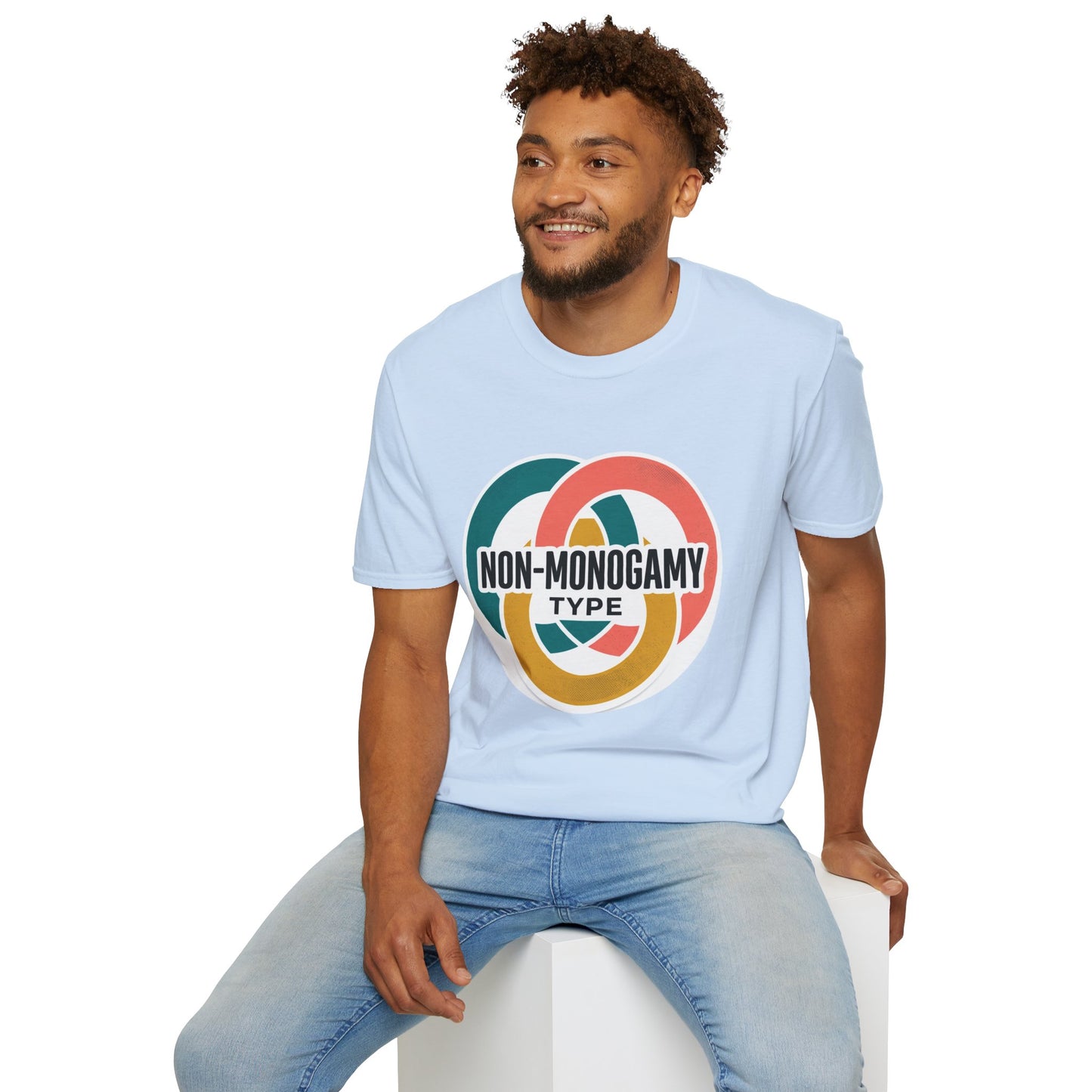 Non-Monogamy Type T-Shirt — Retro Polyamory Pride Tee Printify