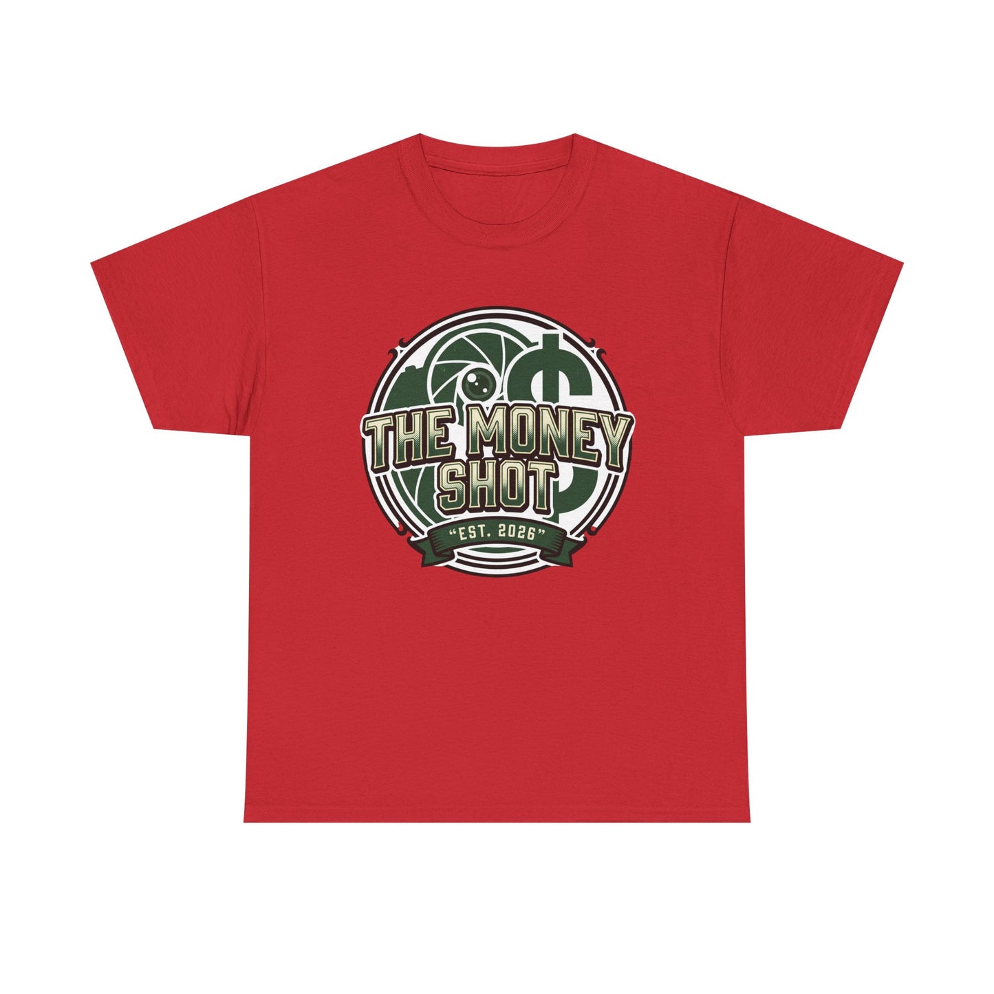 The Money Shot Graphic Tee — Retro Dollar Logo T-Shirt