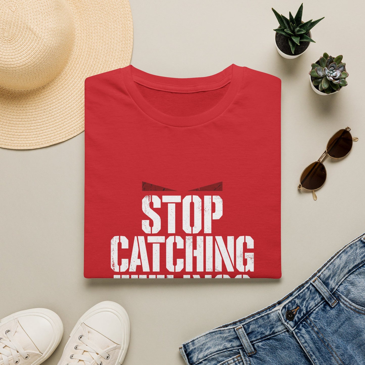 Stop Catching Feelings T-Shirt — Funny Heartbreak Graphic Tee
