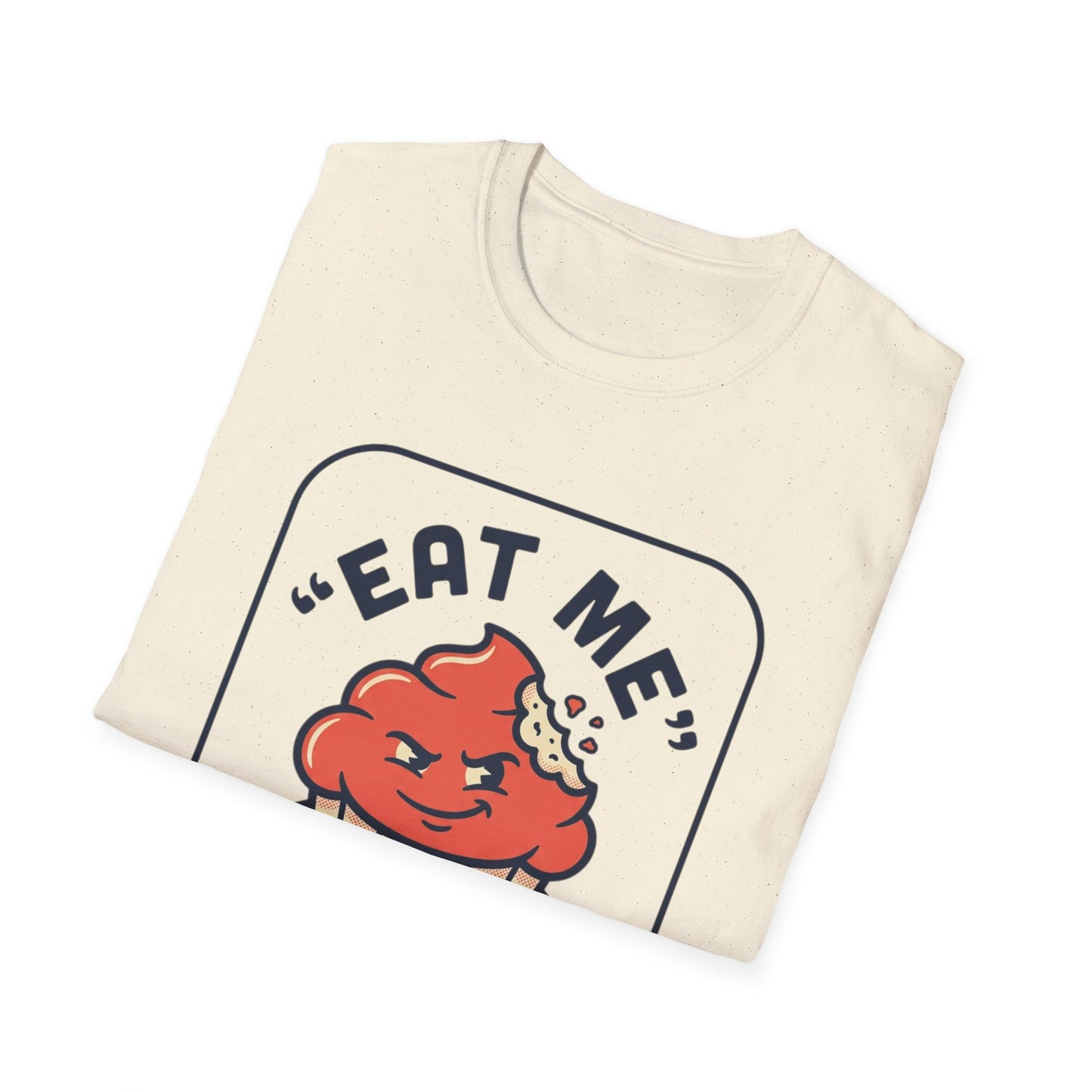 Cupcake Graphic T-Shirt — "Eat Me" Retro Dessert Tee