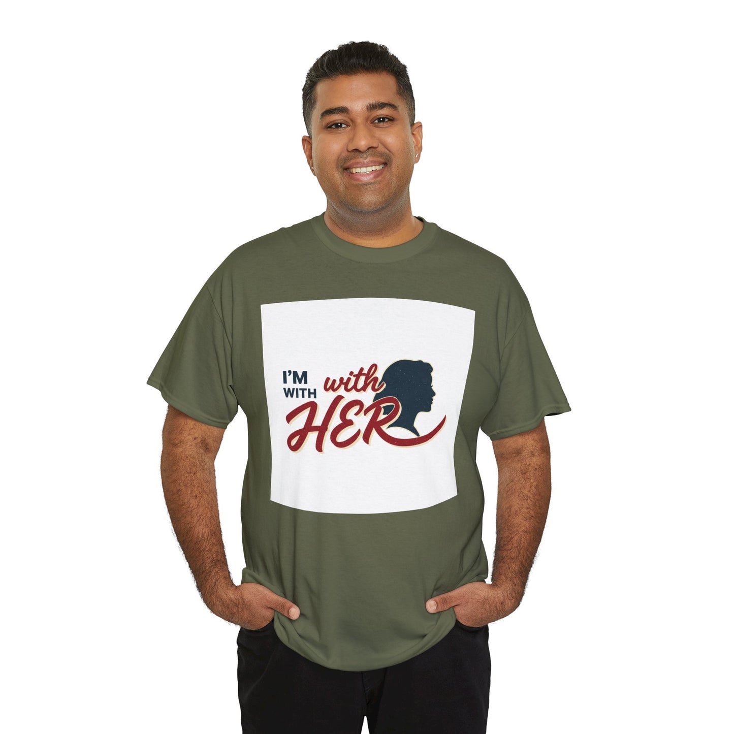 I'm With Her T-Shirt — Women's Rights / Feminist Silhouette Tee