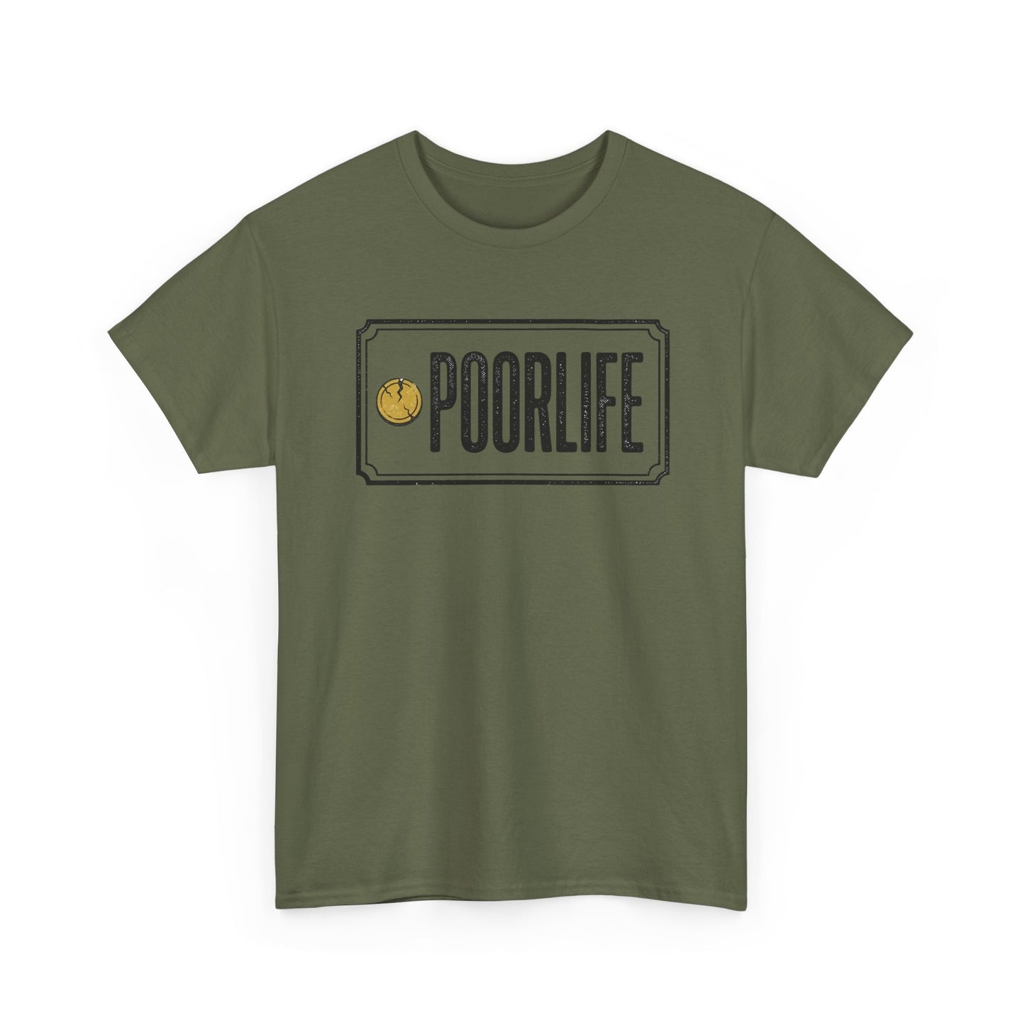 'Poor Life' Vintage Coin Graphic Tee