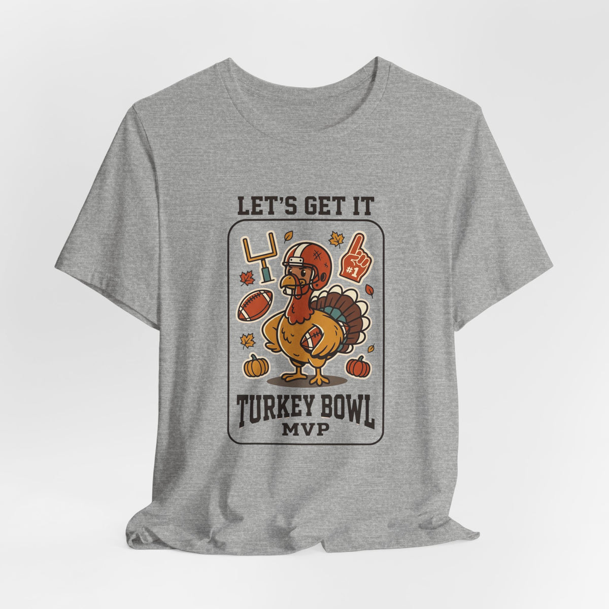Turkey Bowl MVP T-Shirt | Thanksgiving football, pumpkin pie harvest
