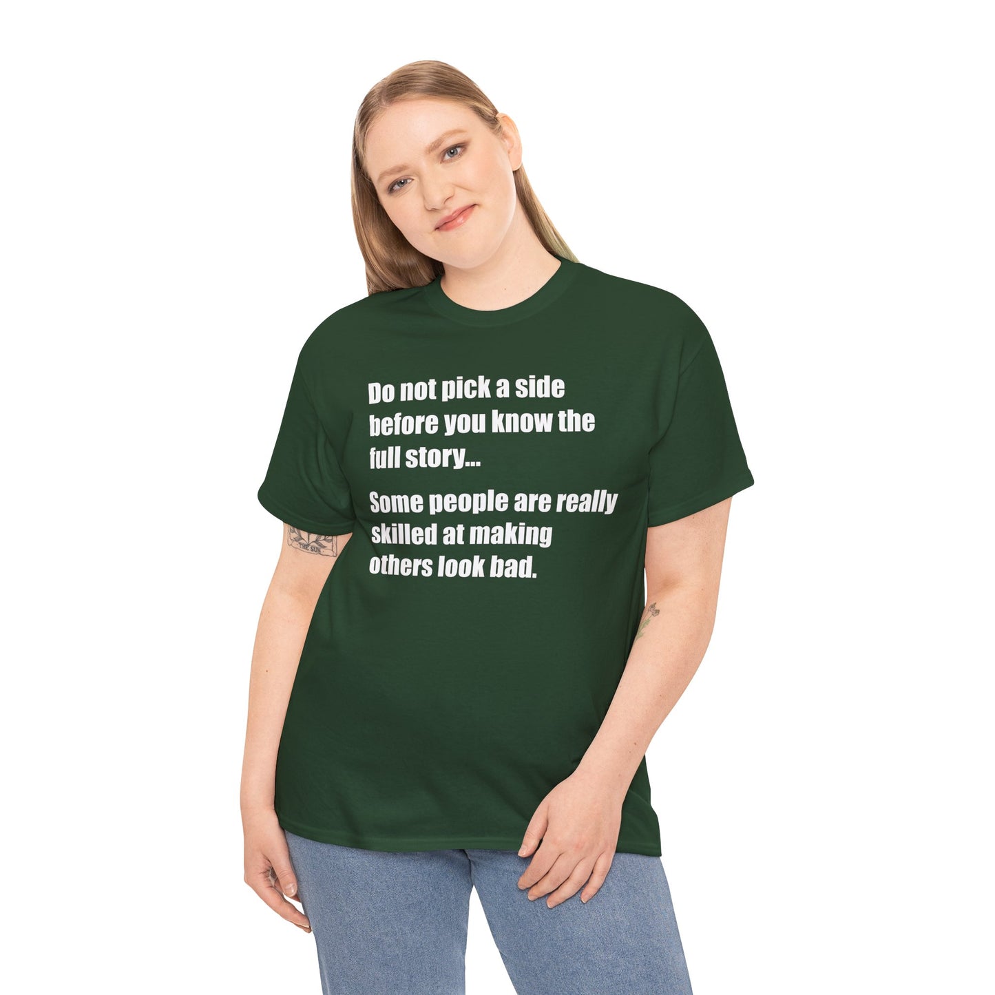 Don't pick a side before you know