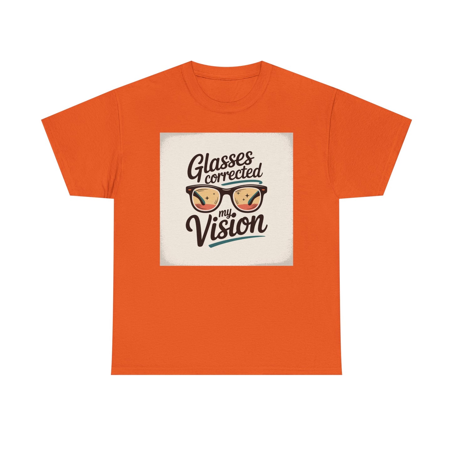 T-Shirt — "Glasses Corrected My Vision" Retro Eyewear Graphic Tee