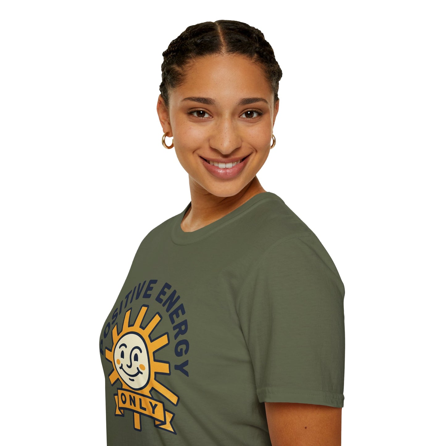 Positive Energy T-Shirt — Sunny 'Positive Energy Only' Graphic Tee
