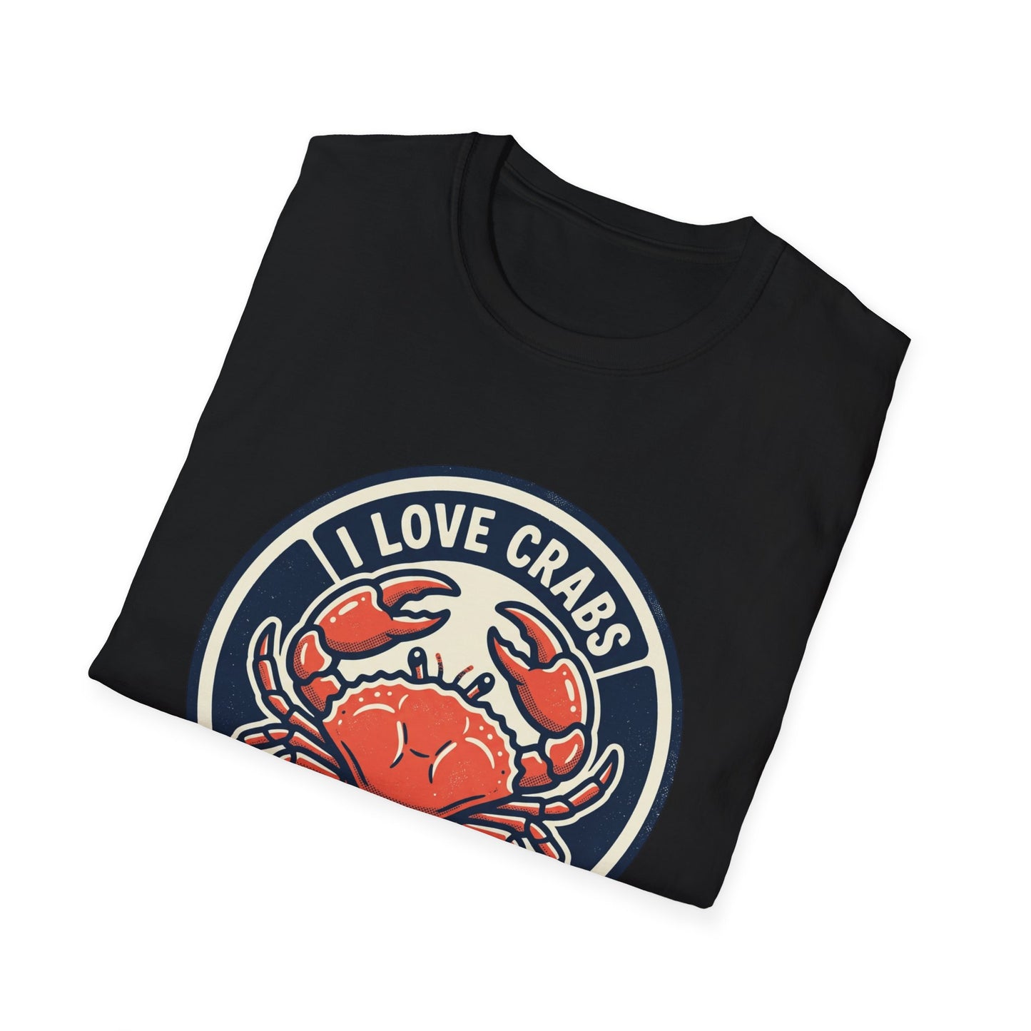 Crab Lover T-Shirt — I Love Crabs Vintage Seafood Graphic Tee