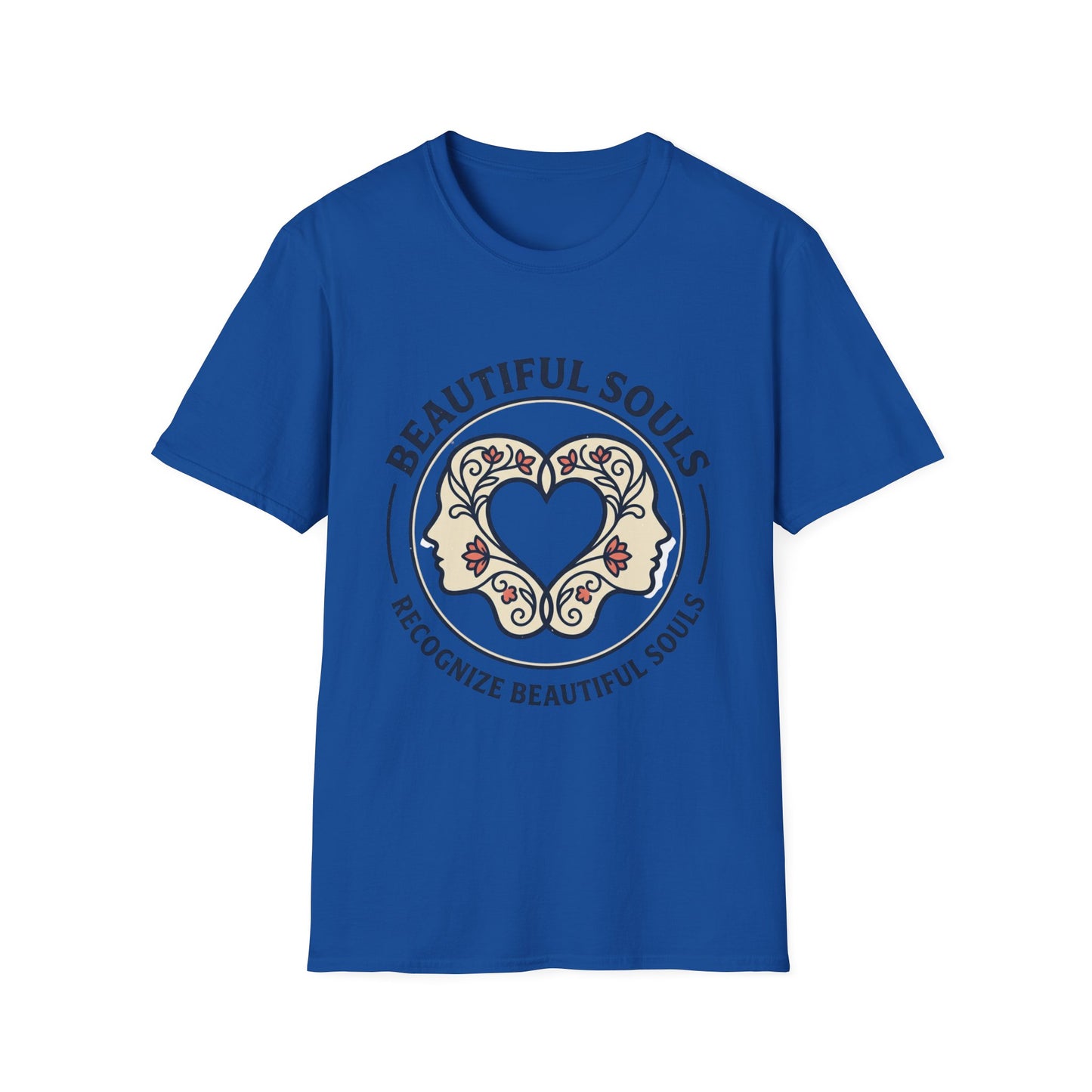 Beautiful Souls Graphic T-Shirt — "Beautiful Souls" Heart Floral Tee