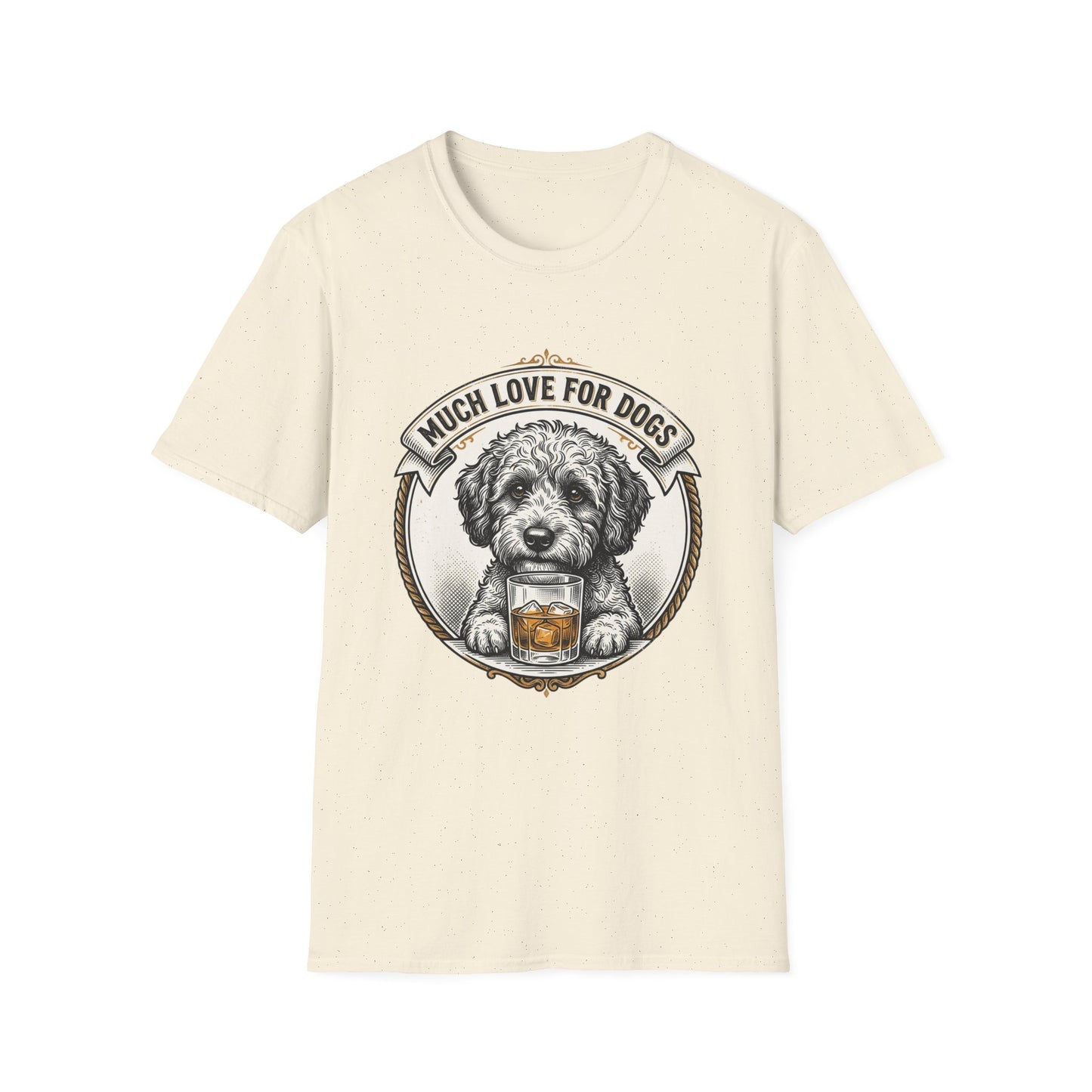 Much Love for Dogs T-Shirt — Vintage Dog Illustration Tee