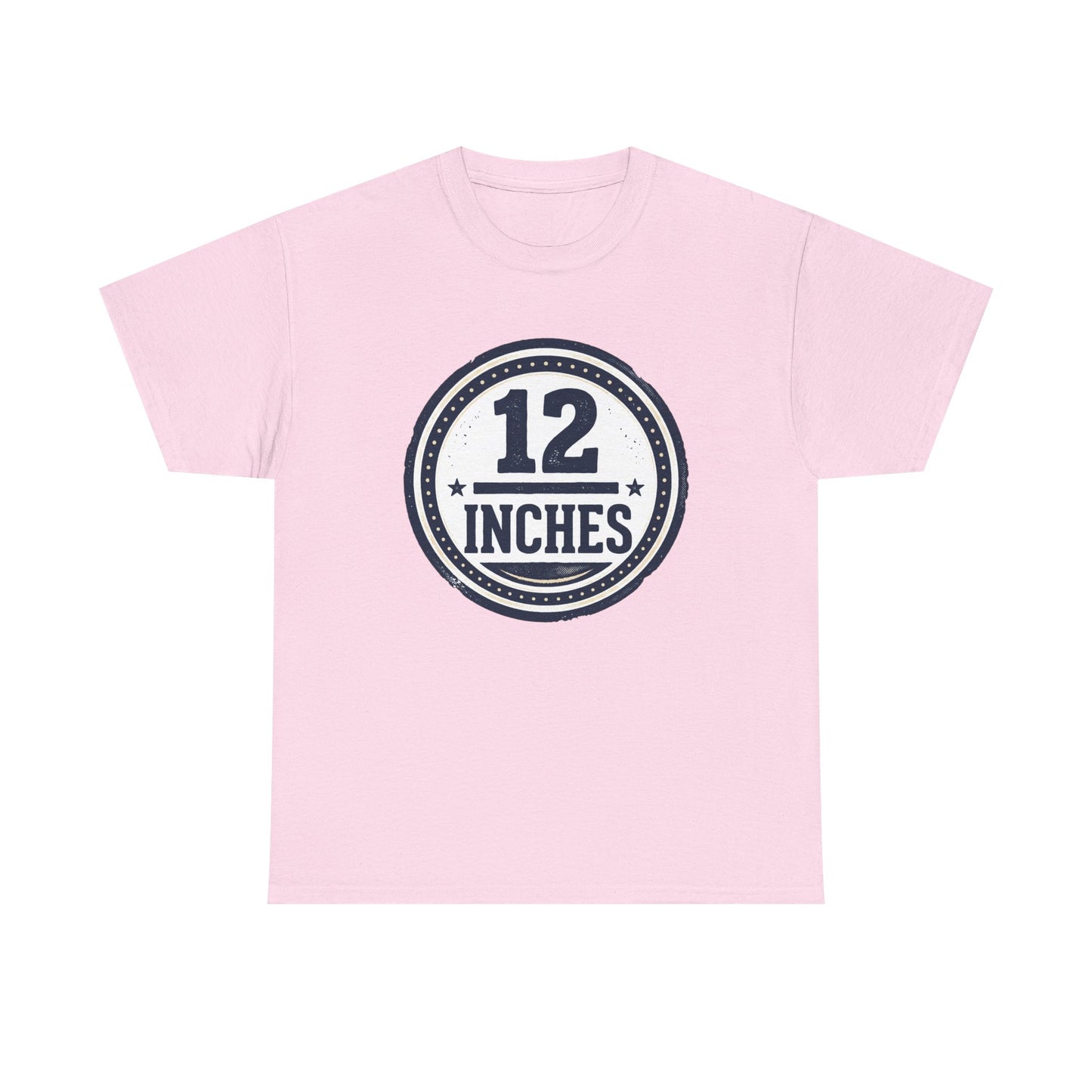 12 Inches Badge T-Shirt — Vintage Stamp Graphic Tee