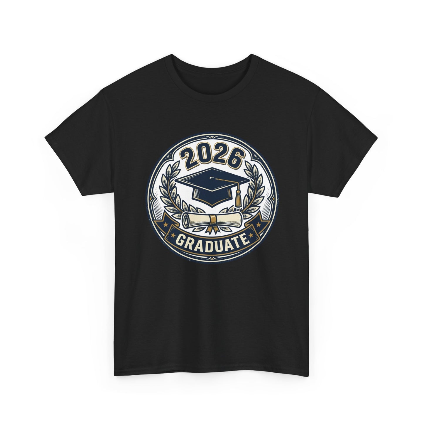 2026 Graduate T-Shirt — Graduation Cap Emblem Tee