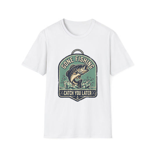 Gone Fishing T-Shirt – "Catch You Later" Bass Fishing Tee
