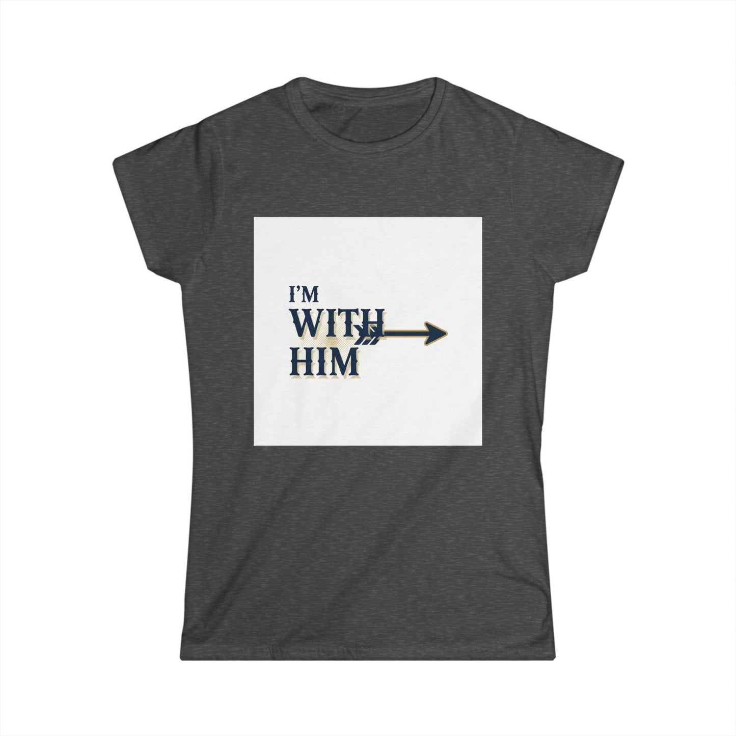 I'm With Him Arrow Tee — Women's Couple T-Shirt