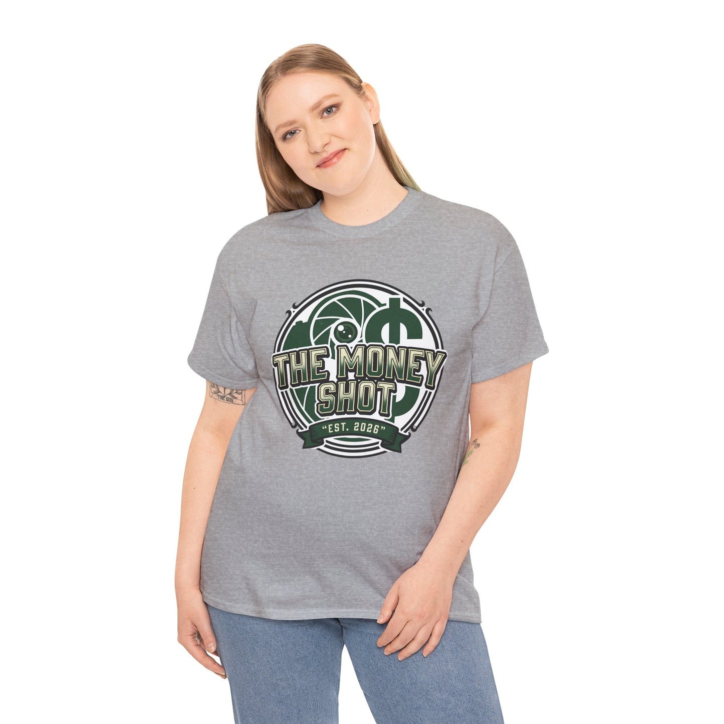 The Money Shot Graphic Tee — Retro Dollar Logo T-Shirt