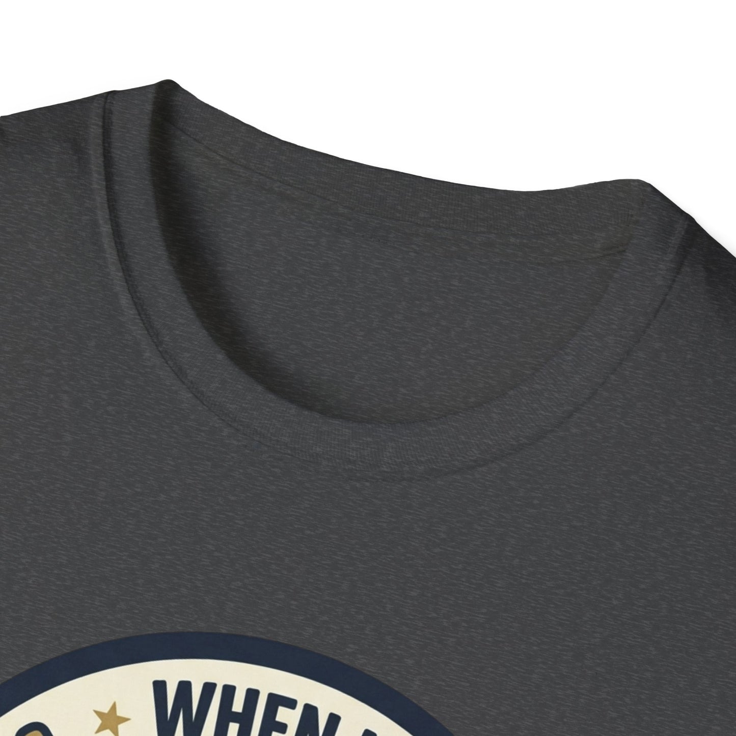 Golf Humor T-Shirt — "When I Hit Hard It May Go In The Wrong Hole" Vintage Golf Joke Tee