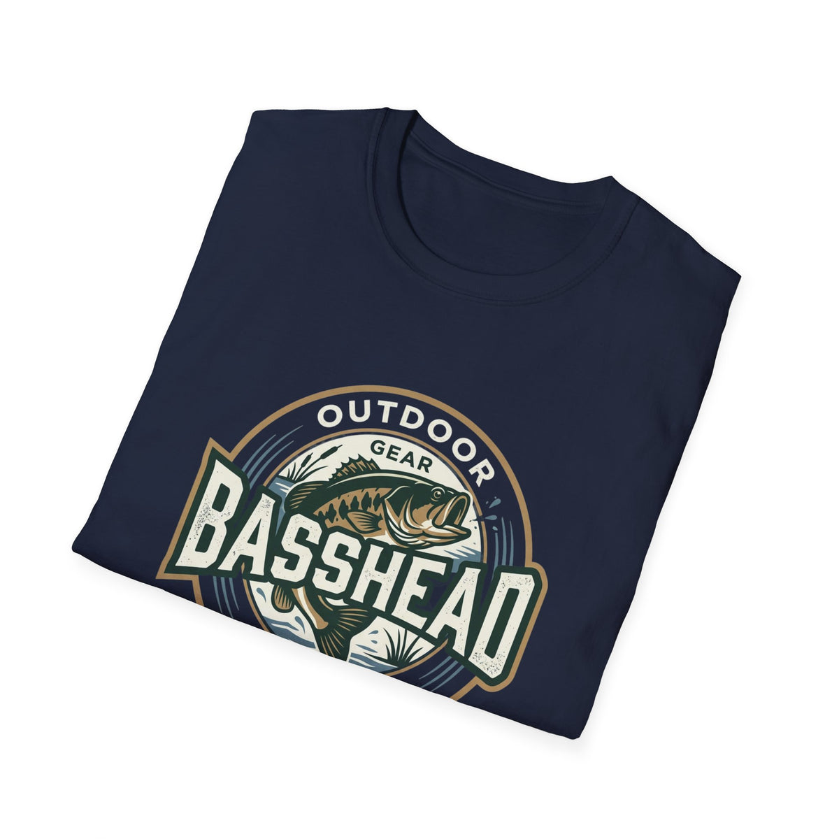 Basshead Fishing T-Shirt — Retro Bass Gear Tee