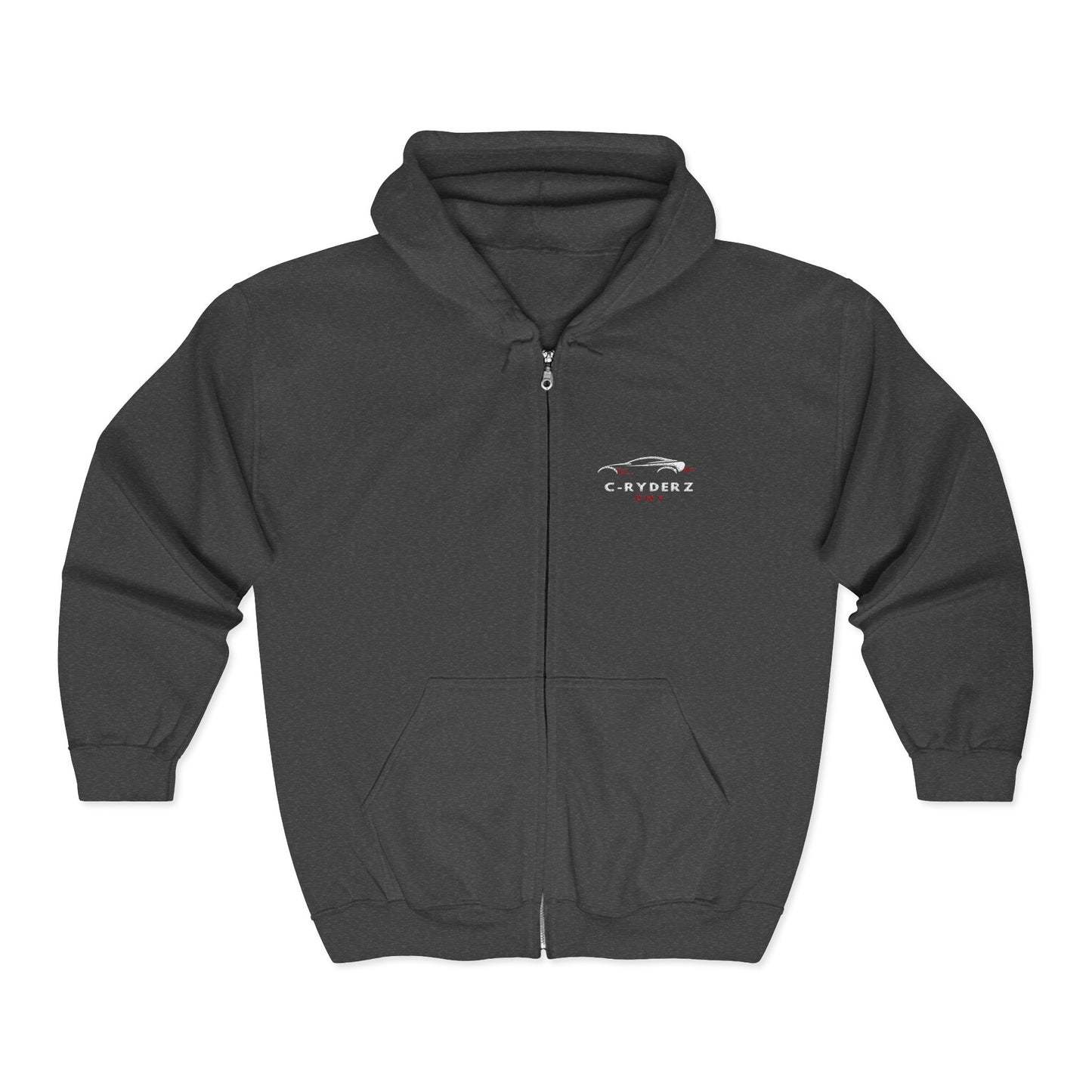 C-RYDERZ Classic Full Zip Hoodie with Car Design