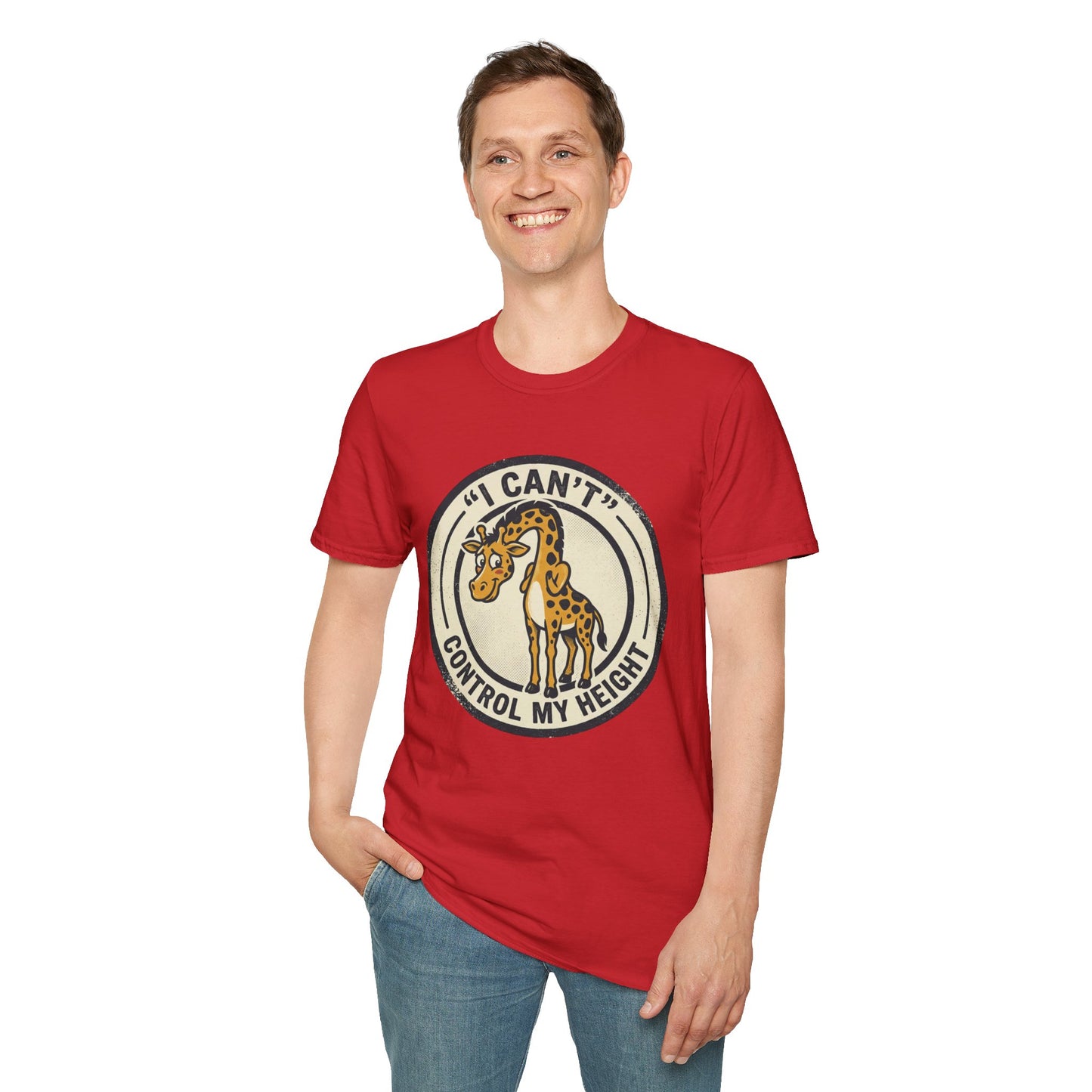 Giraffe 'I Can't Control My Height' T-Shirt