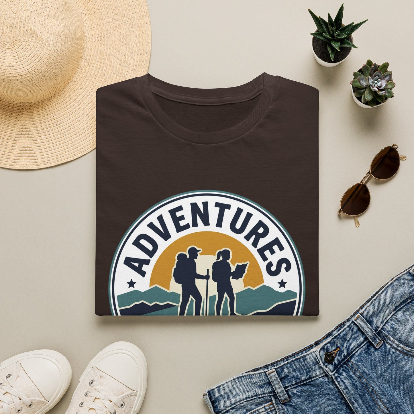 Adventures Are Better Together T-Shirt — Couples Hiking Outdoor Graphic Tee