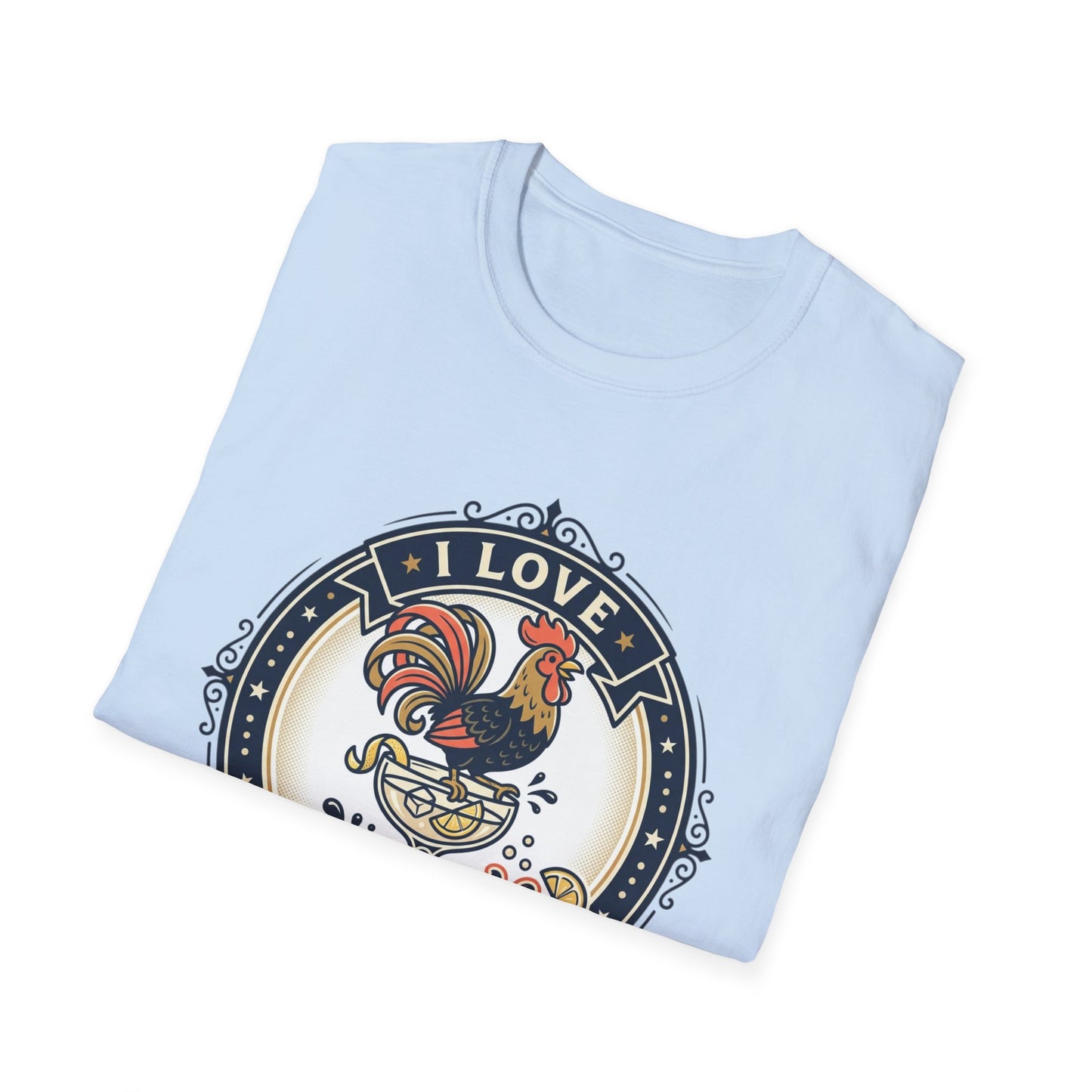 I Love Cocktales T-Shirt — Retro Rooster Cocktail Bar Tee