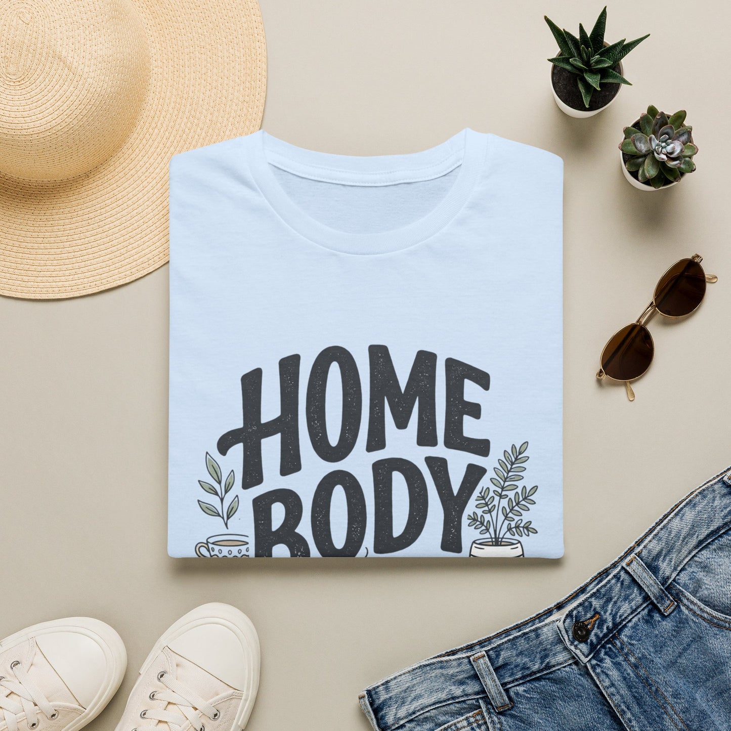 Homebody T-Shirt — 'Homebody Proudly Introverted' Cozy Graphic Tee