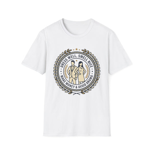 "Dress Well, Smell Nice" Vintage Couple Graphic Tee
