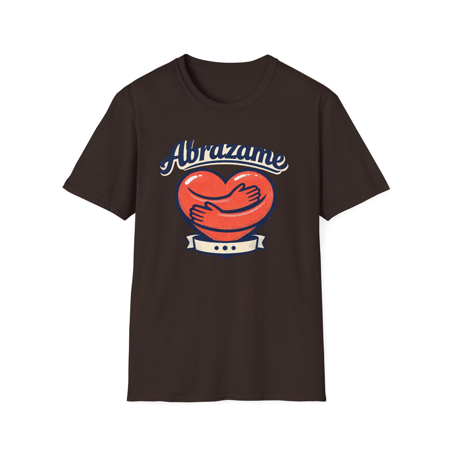 Abrázame Heart Hug T-Shirt — Spanish Love Graphic Tee