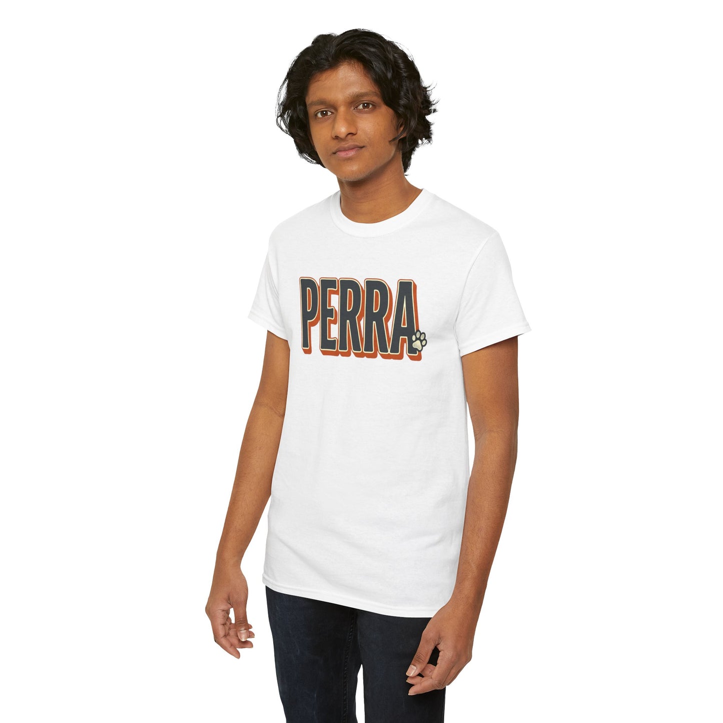 Perra Graphic Tee – Bold Retro Lettering T-Shirt