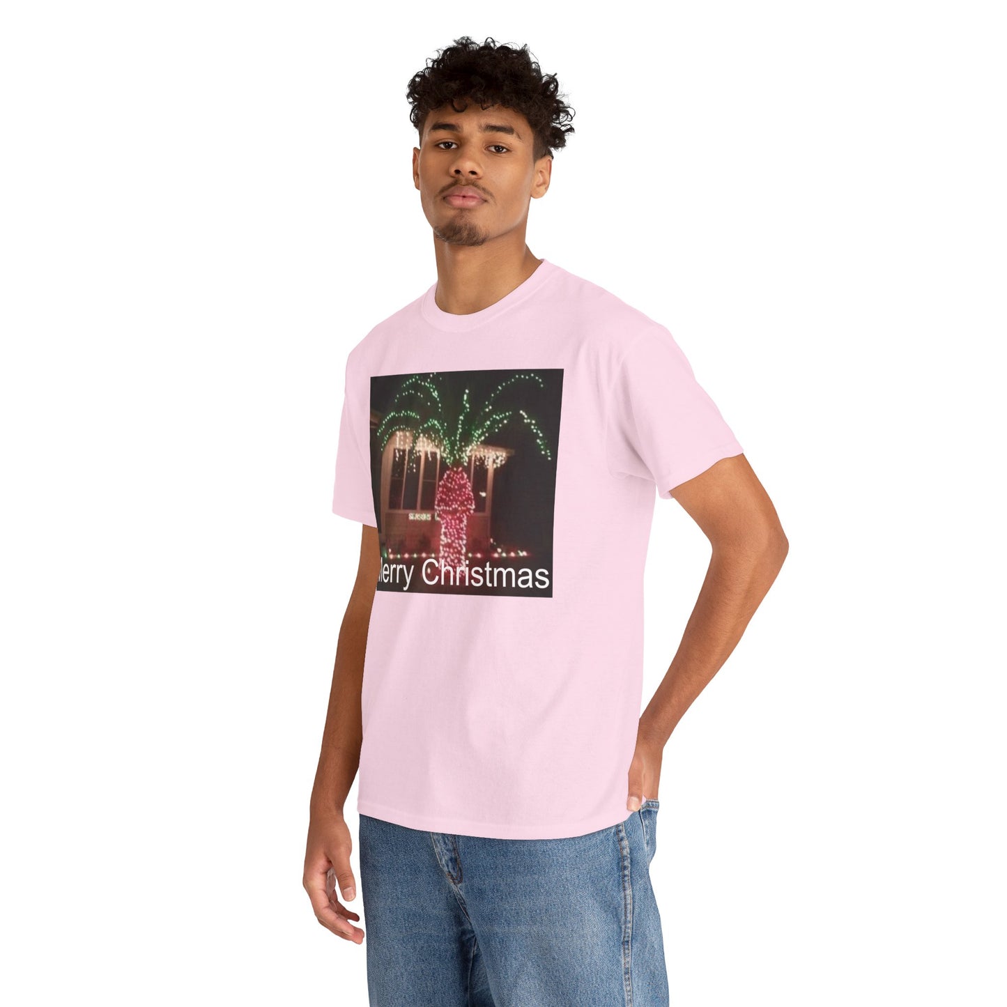 Christmas Lights Tee — 'Merry Christmas' Holiday Graphic T-Shirt Printify