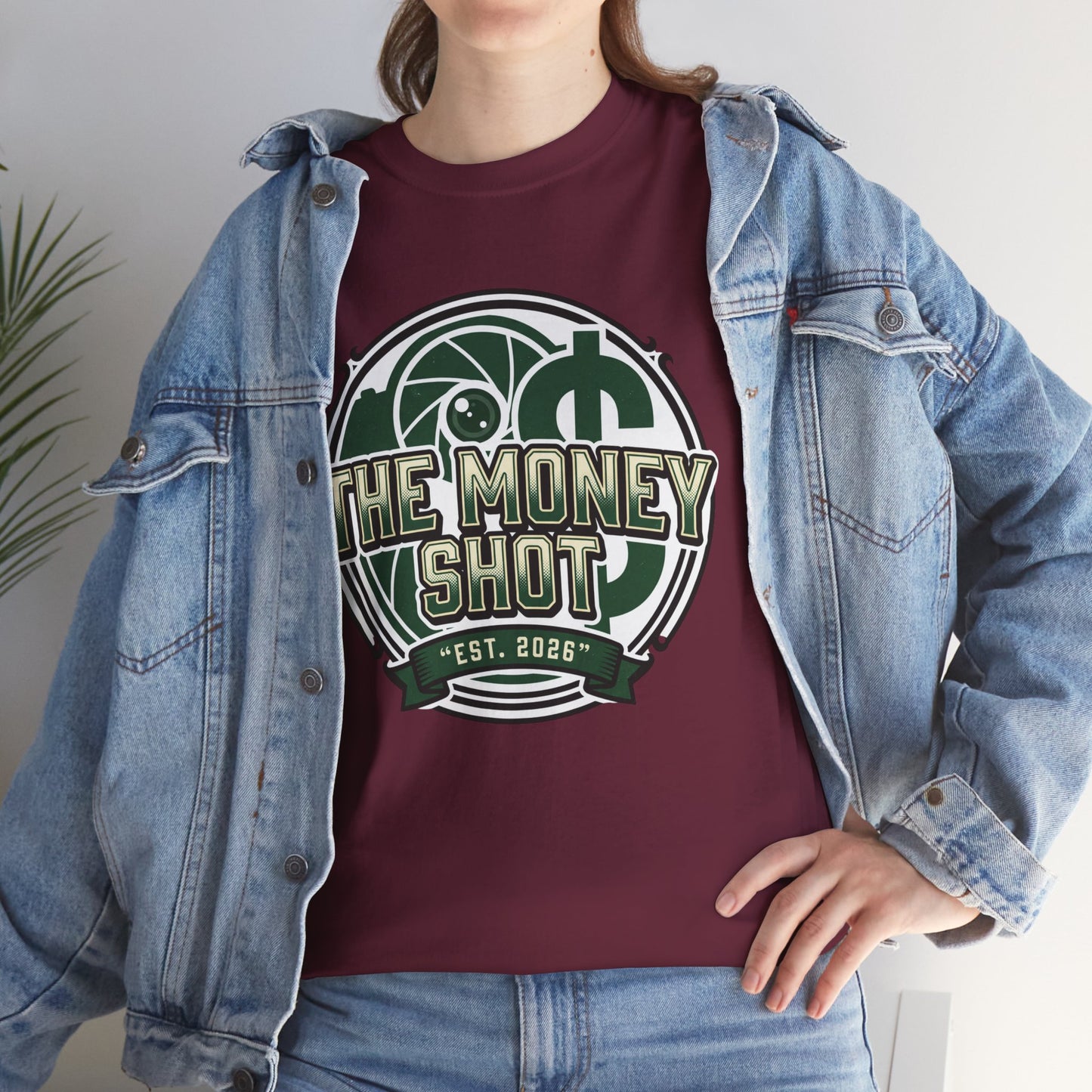 The Money Shot Graphic Tee — Retro Dollar Logo T-Shirt