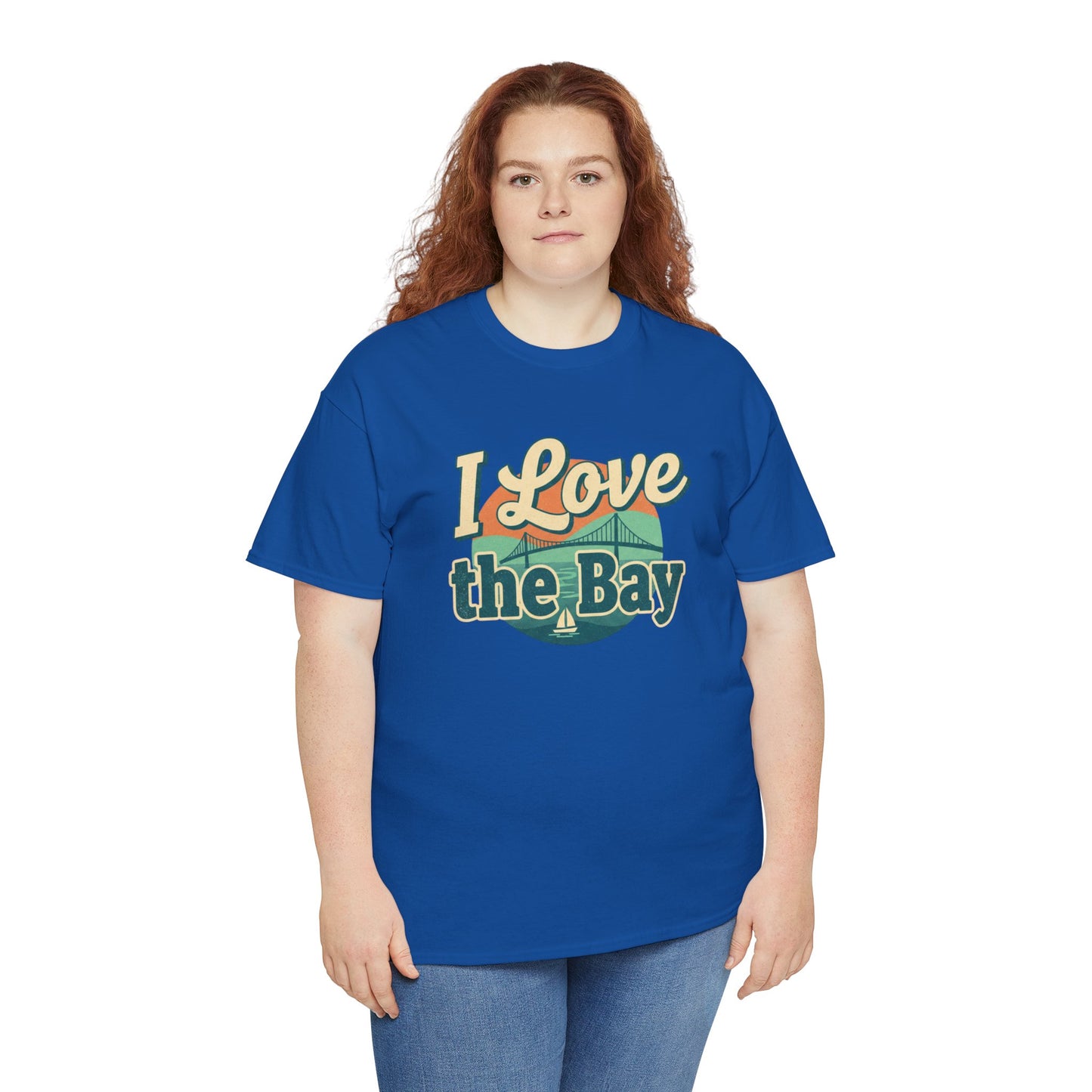 I Love the Bay T-Shirt — Retro Coastal Tee for Bay Lovers