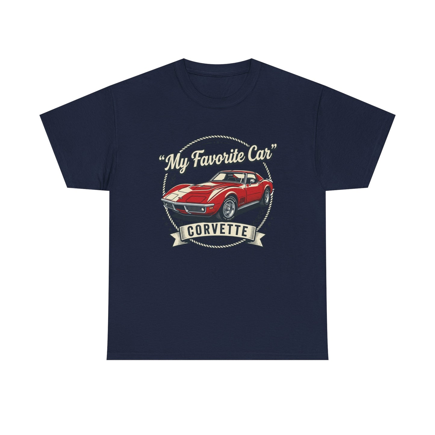 Corvette 'My Favorite Car' Classic Muscle Tee Printify