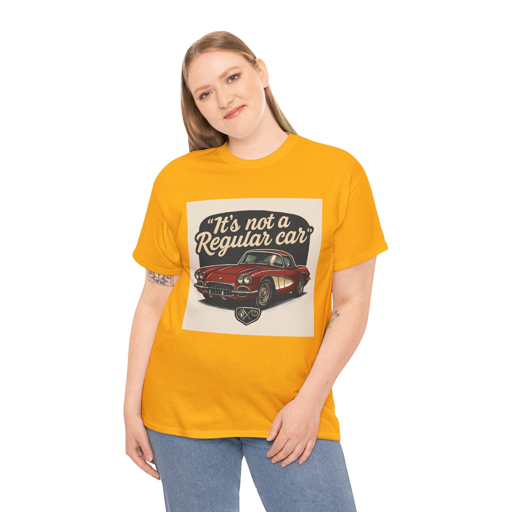 Classic Car Tee — "It's Not a Regular Car" Vintage Muscle Car Shirt Printify