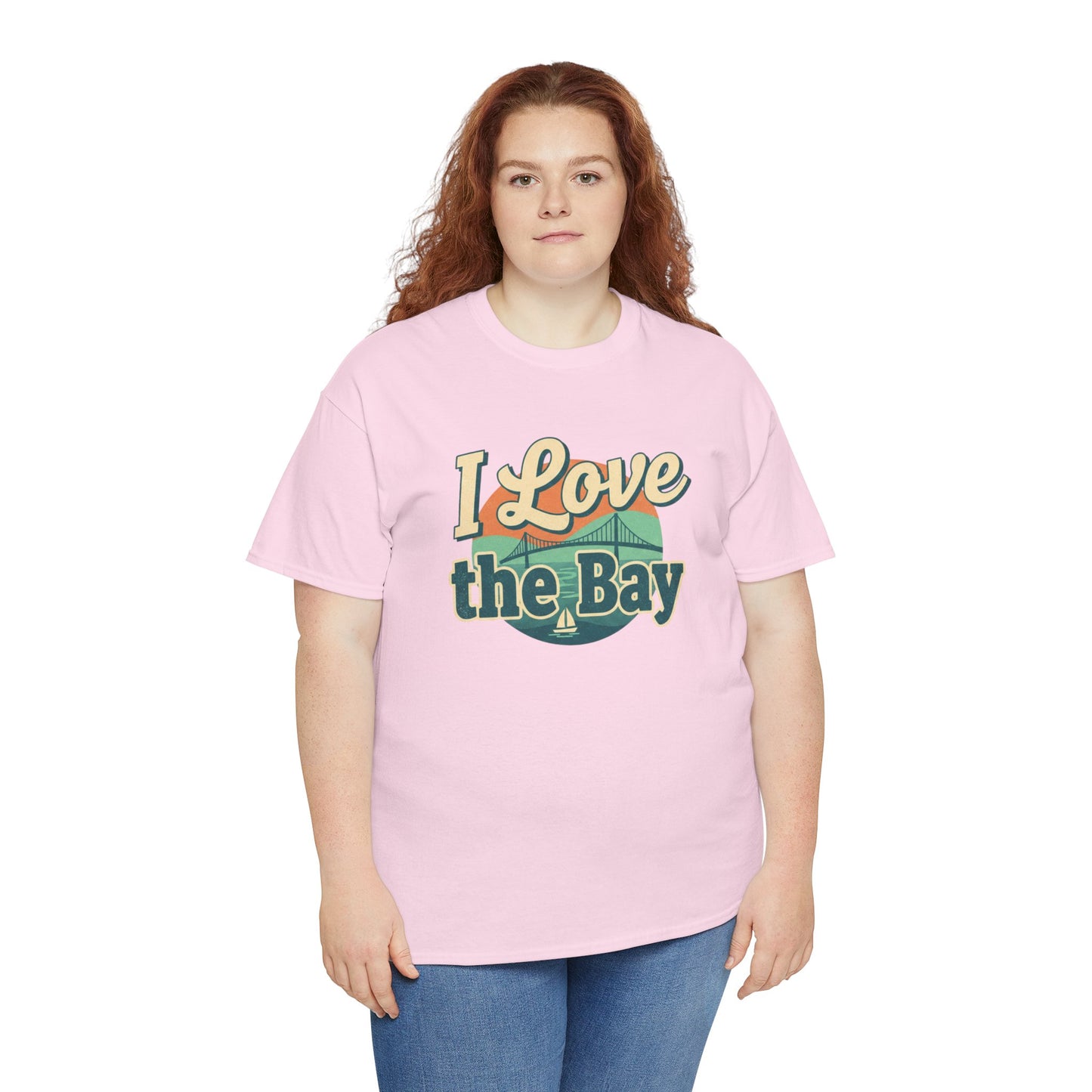 I Love the Bay T-Shirt — Retro Coastal Tee for Bay Lovers