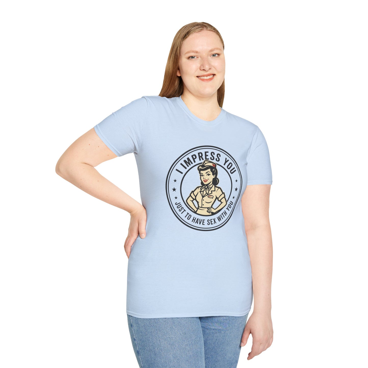 'I Impress You' Vintage Pin-Up Graphic Tee