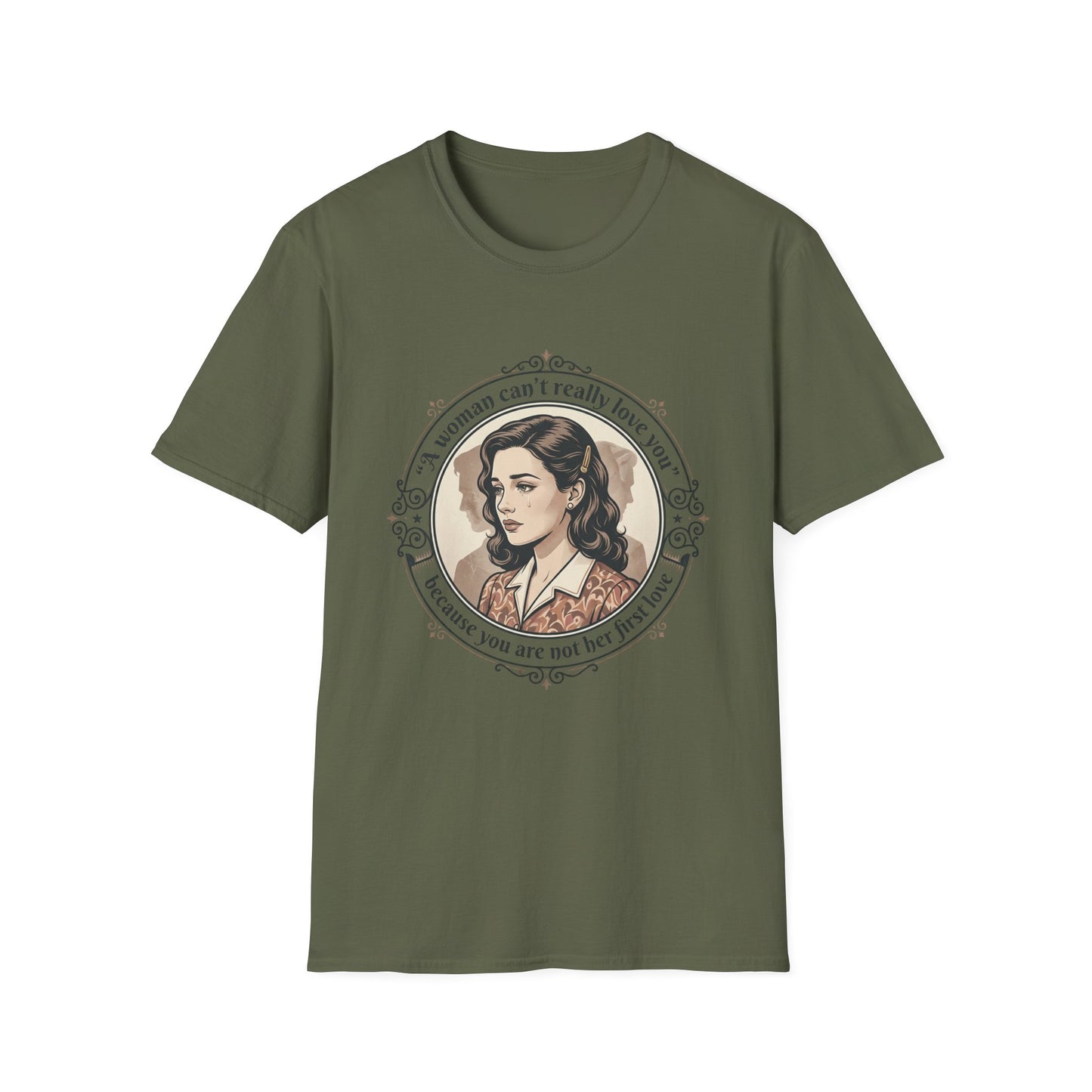 "A Woman Can't Really Love You" Feminist Retro Tee Printify