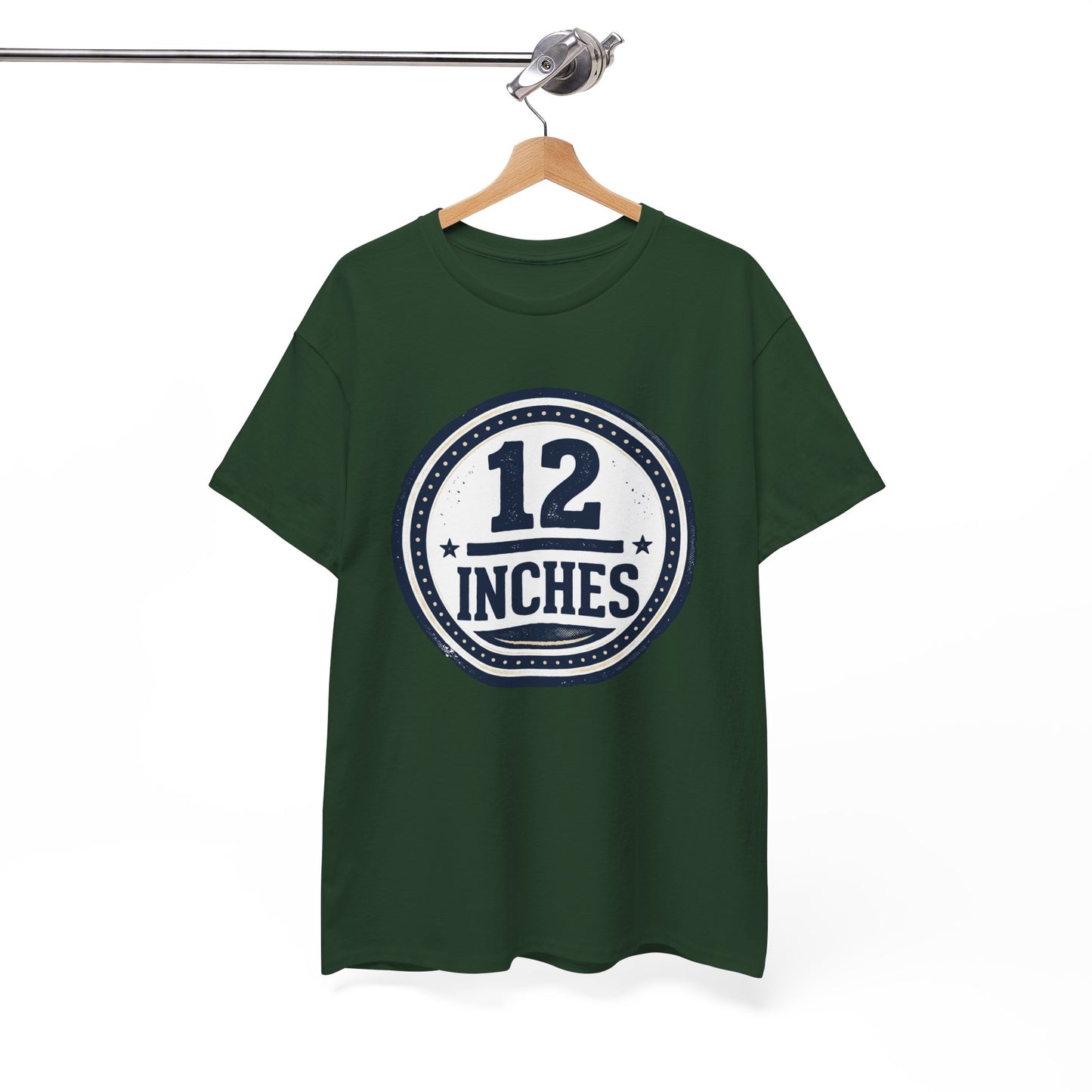 12 Inches Badge T-Shirt — Vintage Stamp Graphic Tee