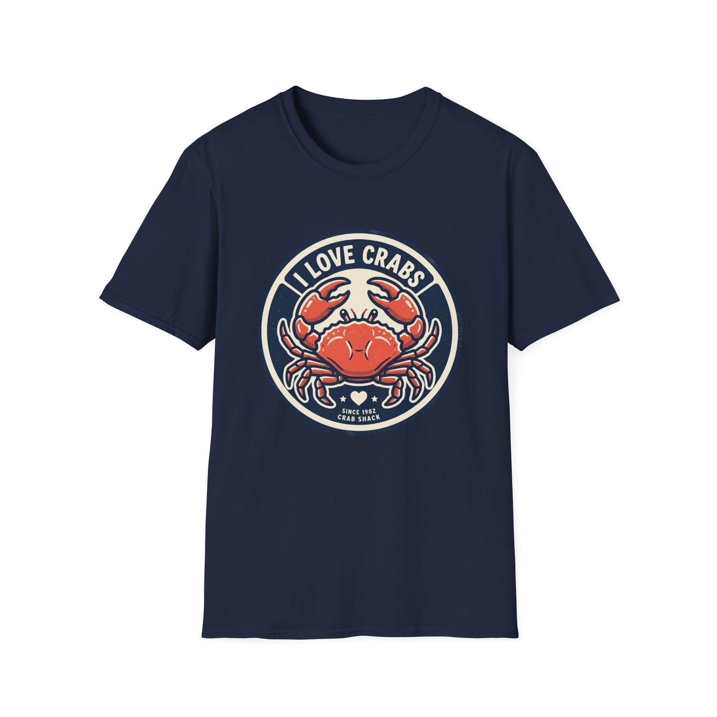 Crab Lover T-Shirt — I Love Crabs Vintage Seafood Graphic Tee