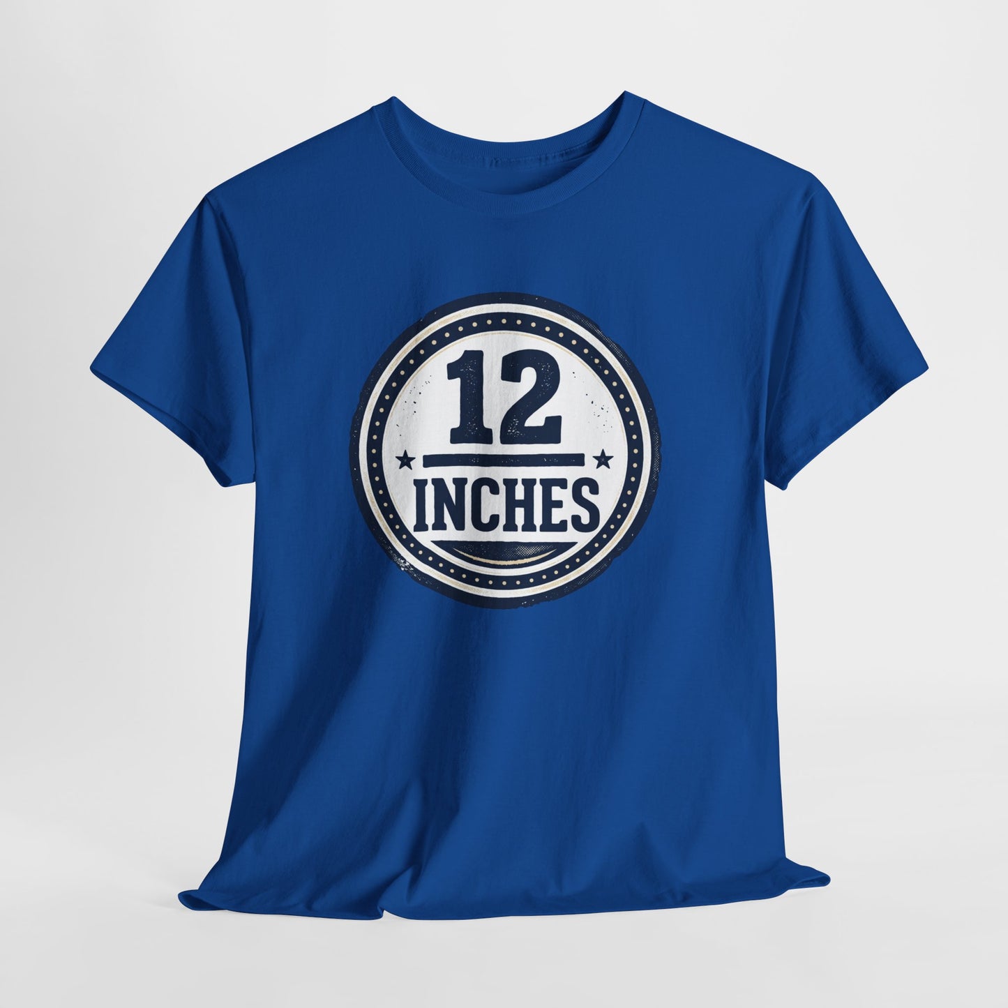 12 Inches Badge T-Shirt — Vintage Stamp Graphic Tee