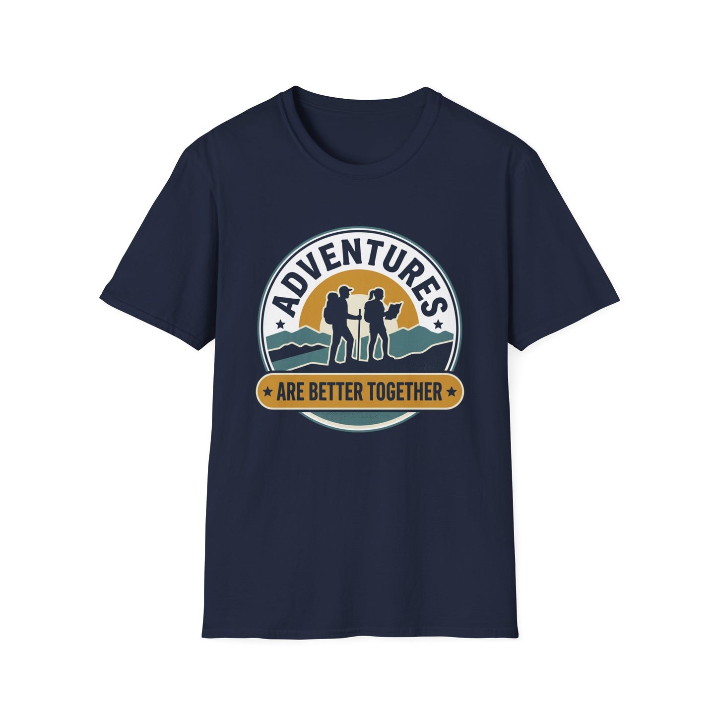 Adventures Are Better Together T-Shirt — Couples Hiking Outdoor Graphic Tee