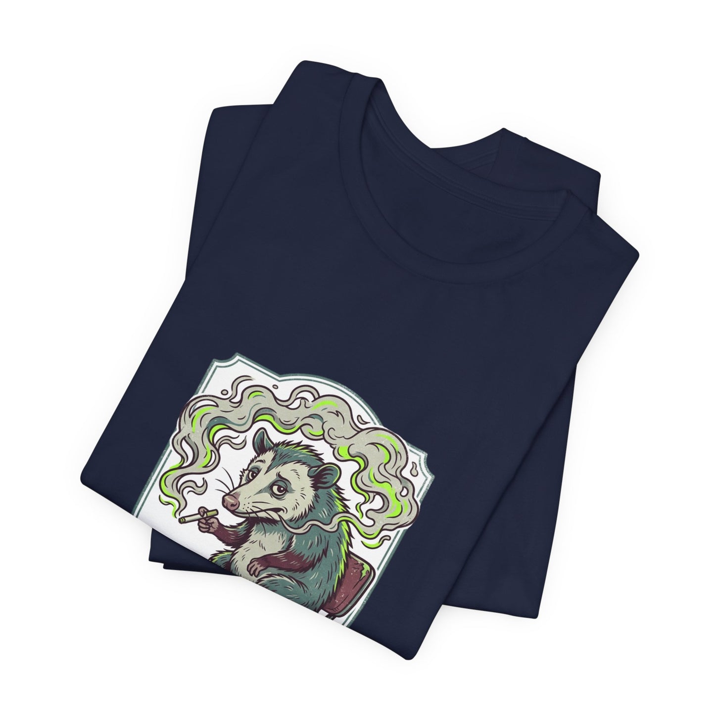 Terrible Life Choices opossum smoking Tee | absurdist, ironic animal