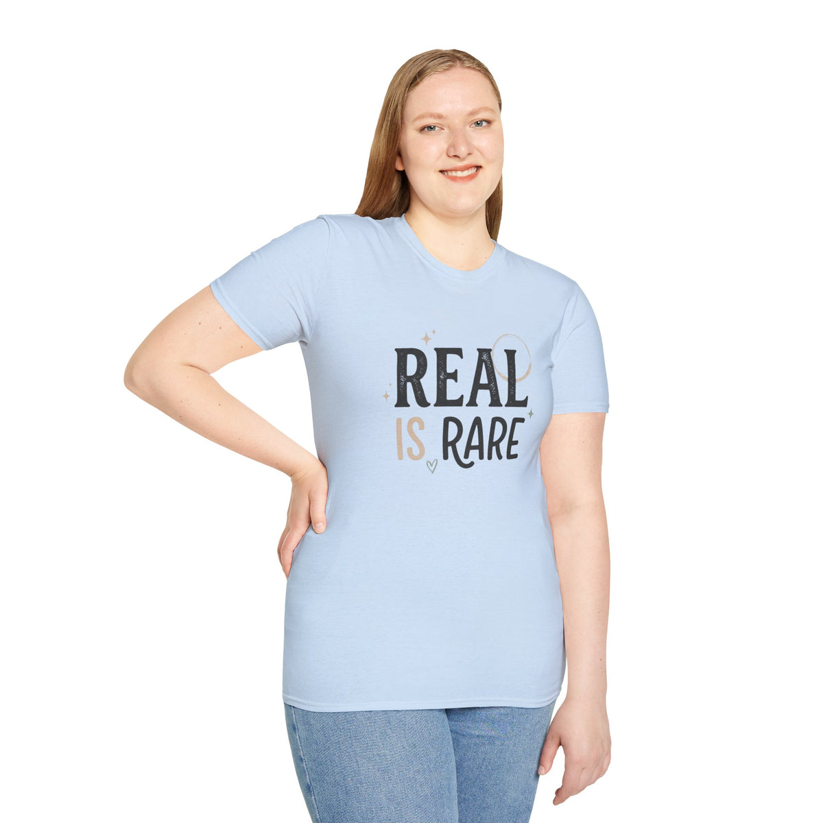 Real Is Rare Graphic Tee — Inspirational Casual Shirt