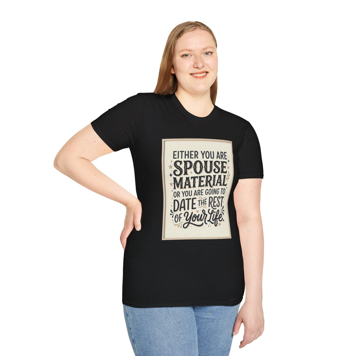 Spouse Material T-Shirt – Funny Relationship Quote Tee