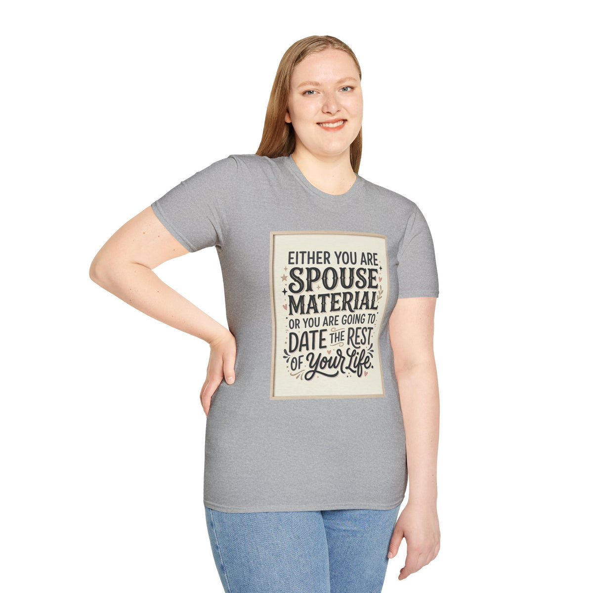 Spouse Material T-Shirt – Funny Relationship Quote Tee