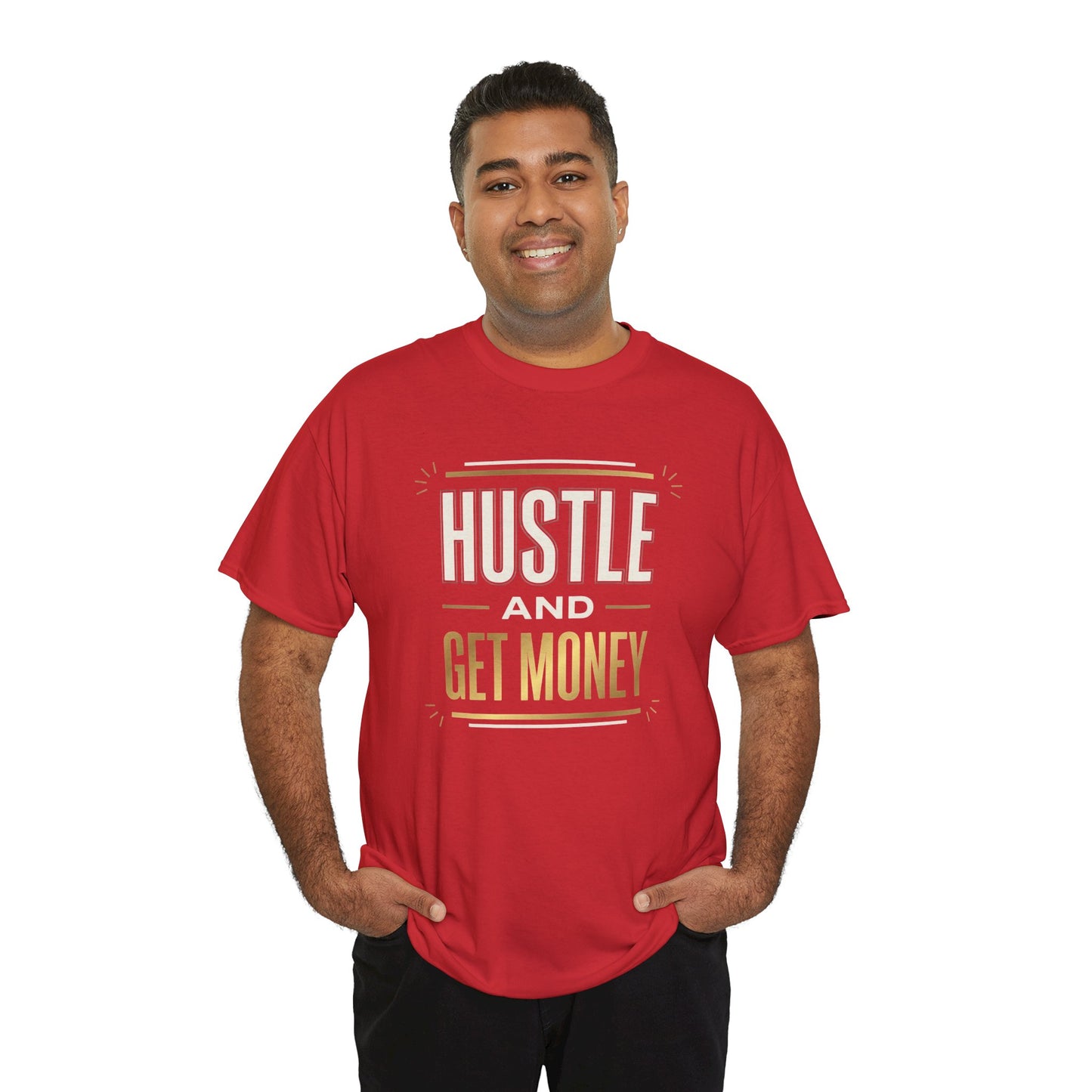 Hustle and Get Money Tee - Motivational Streetwear Graphic T-Shirt