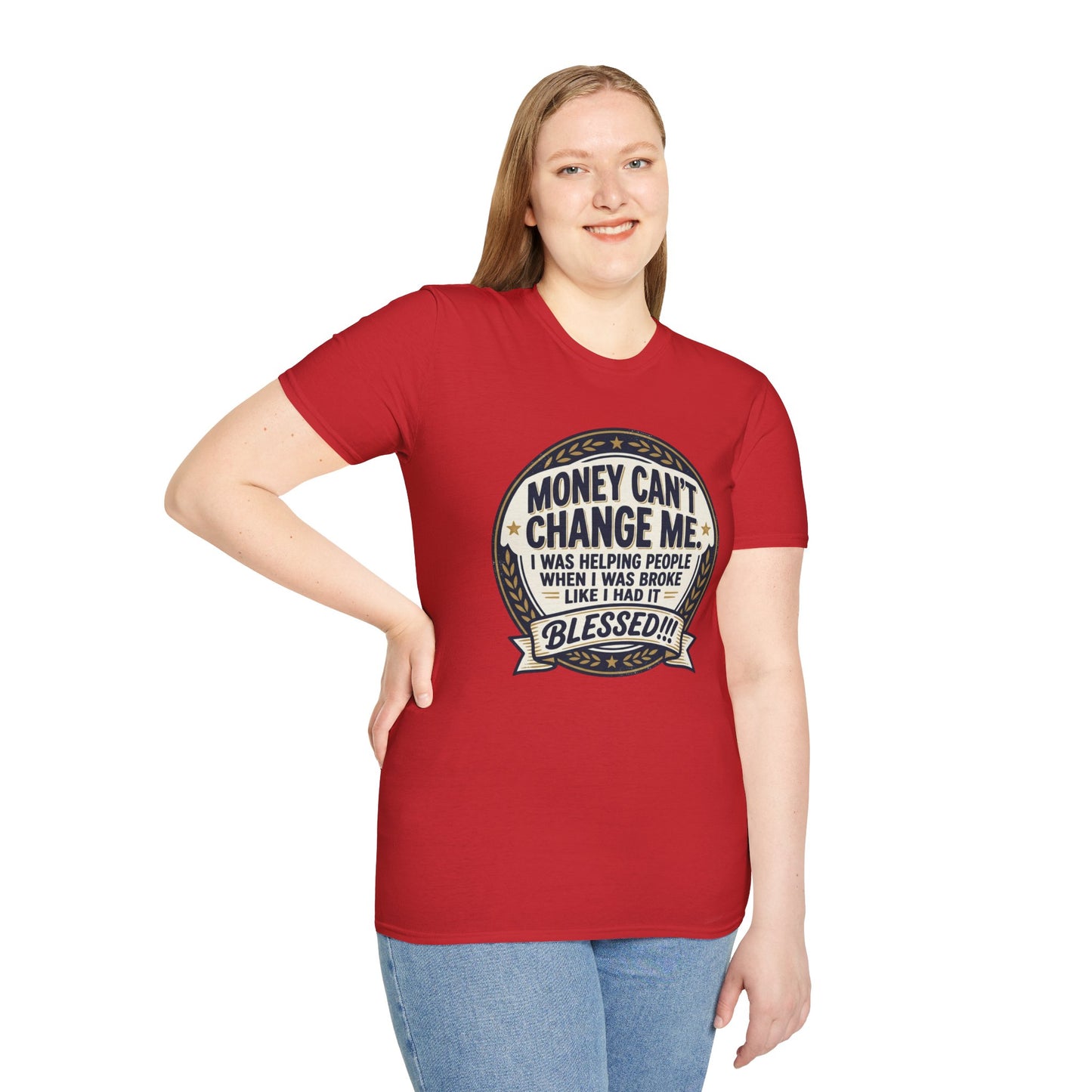 "Money Can't Change Me" Inspirational Vintage Graphic Tee