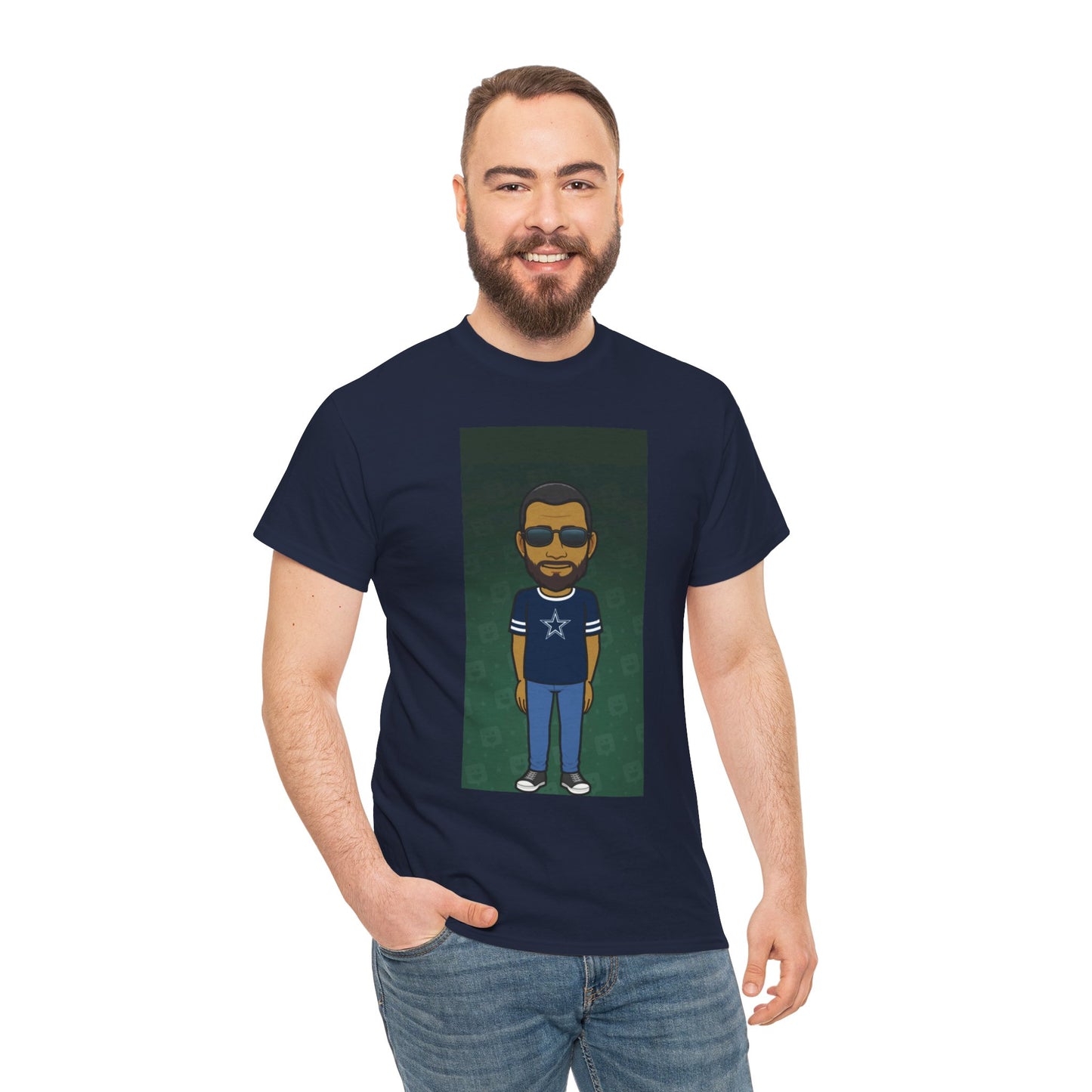 Cartoon Guy Graphic Tee — Personalized Avatar Shirt Printify