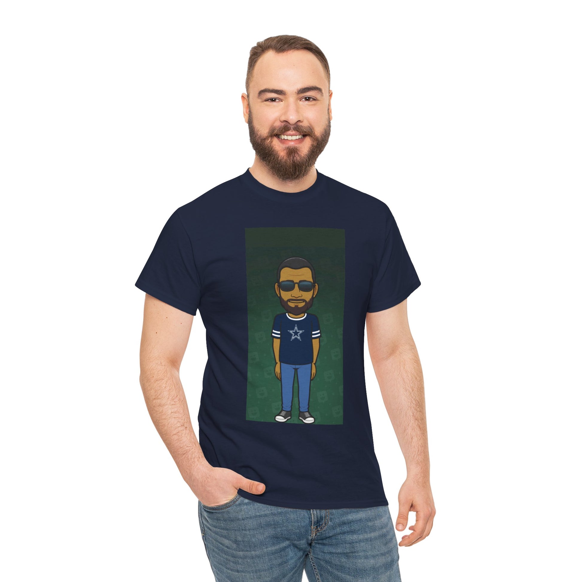 Cartoon Guy Graphic Tee — Personalized Avatar Shirt Printify